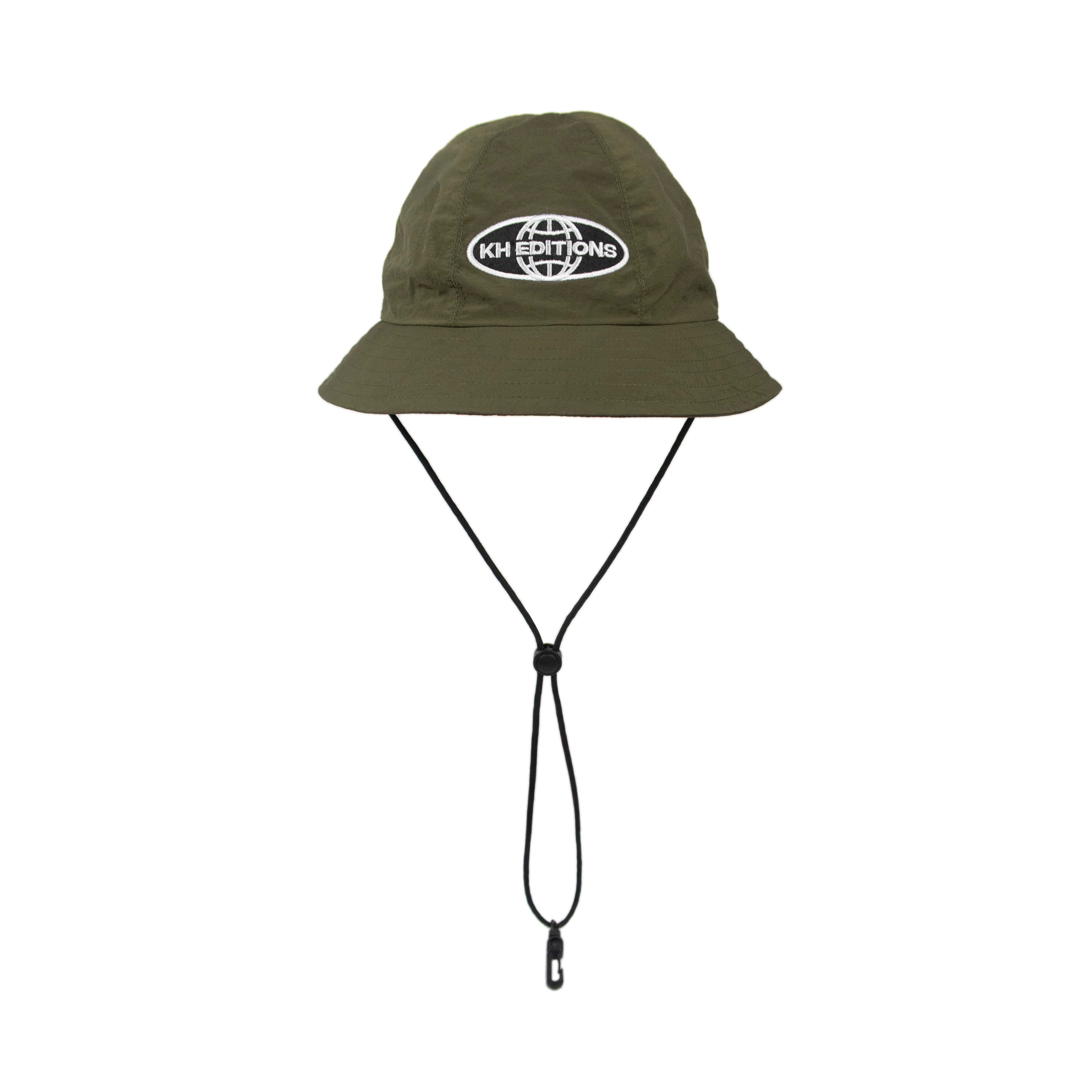 GRAPHIC EMBROIDERED NYLON BUCKET HAT | หมวกบัคเก็ต ผ้าไนลอน ปักลายกราฟิก