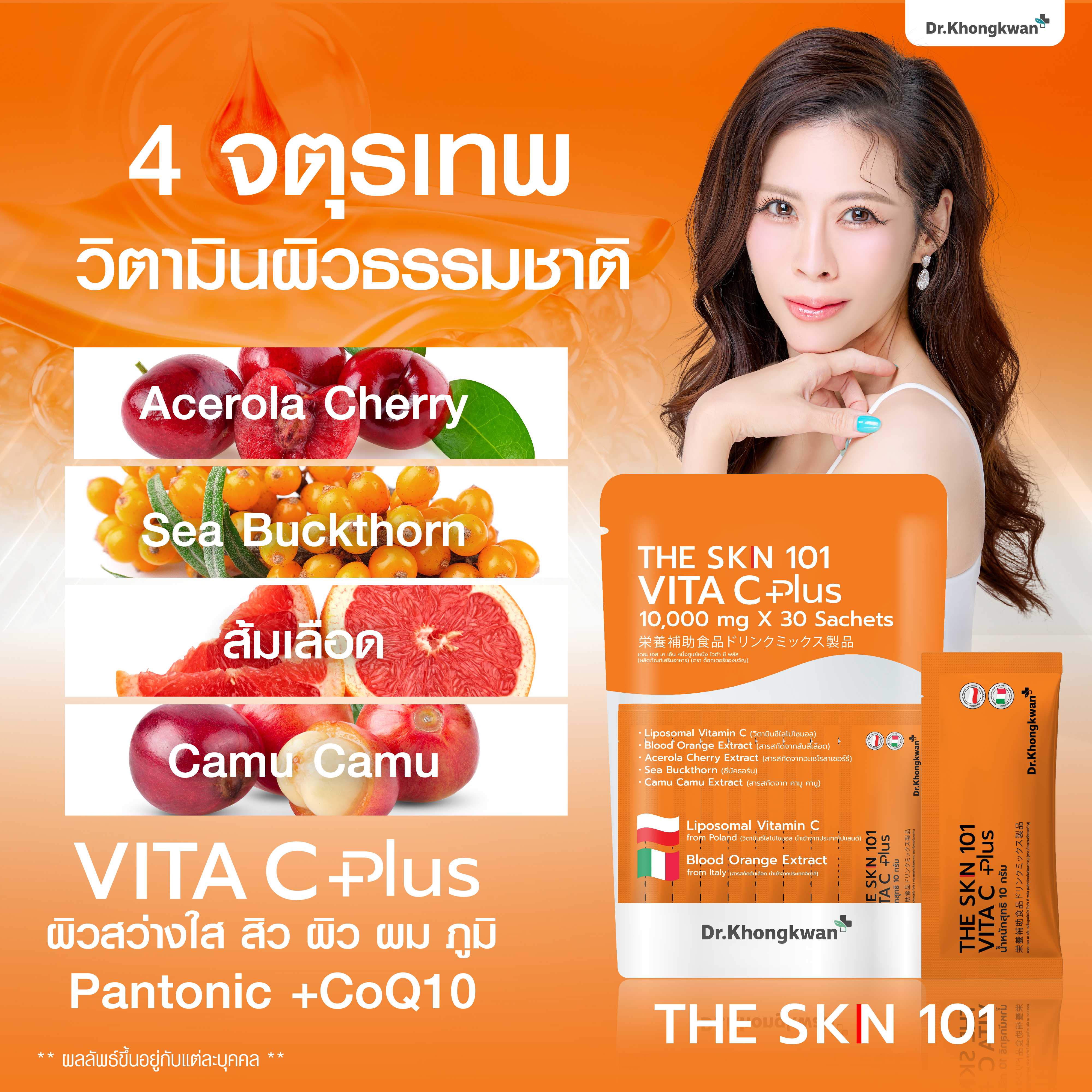 THE SKIN 101 Vita C Plus 4  แพ็ค (ส่งฟรี)