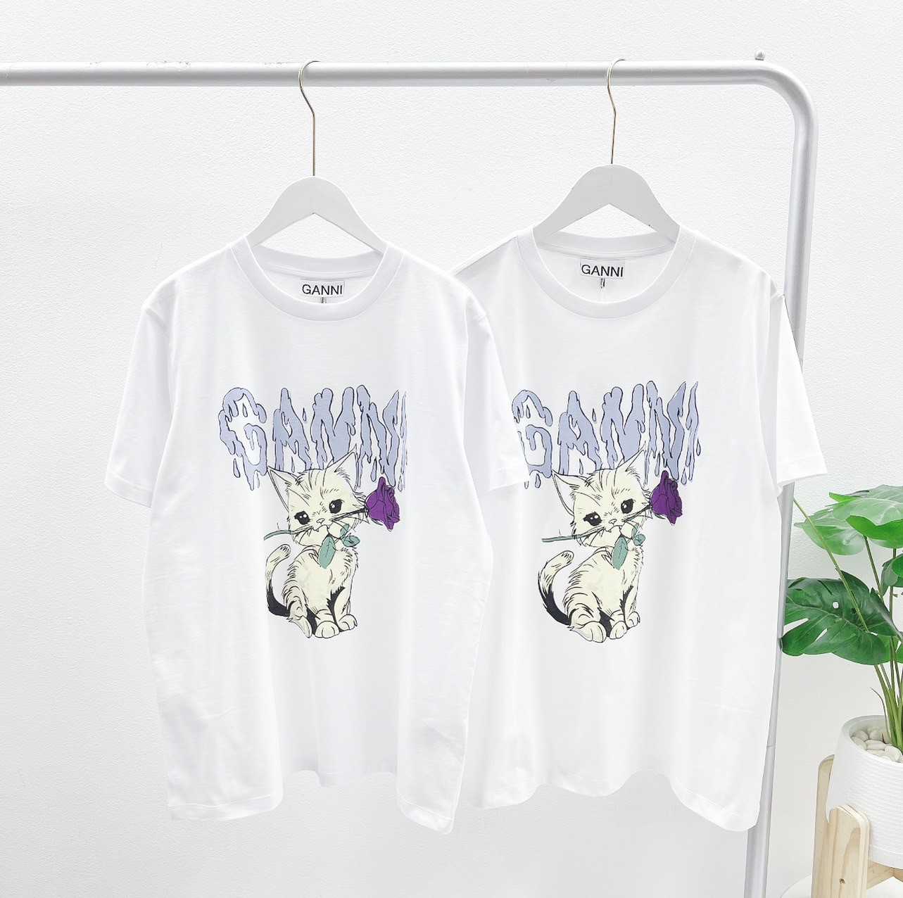 Ganni Graphic Cat T-Shirt