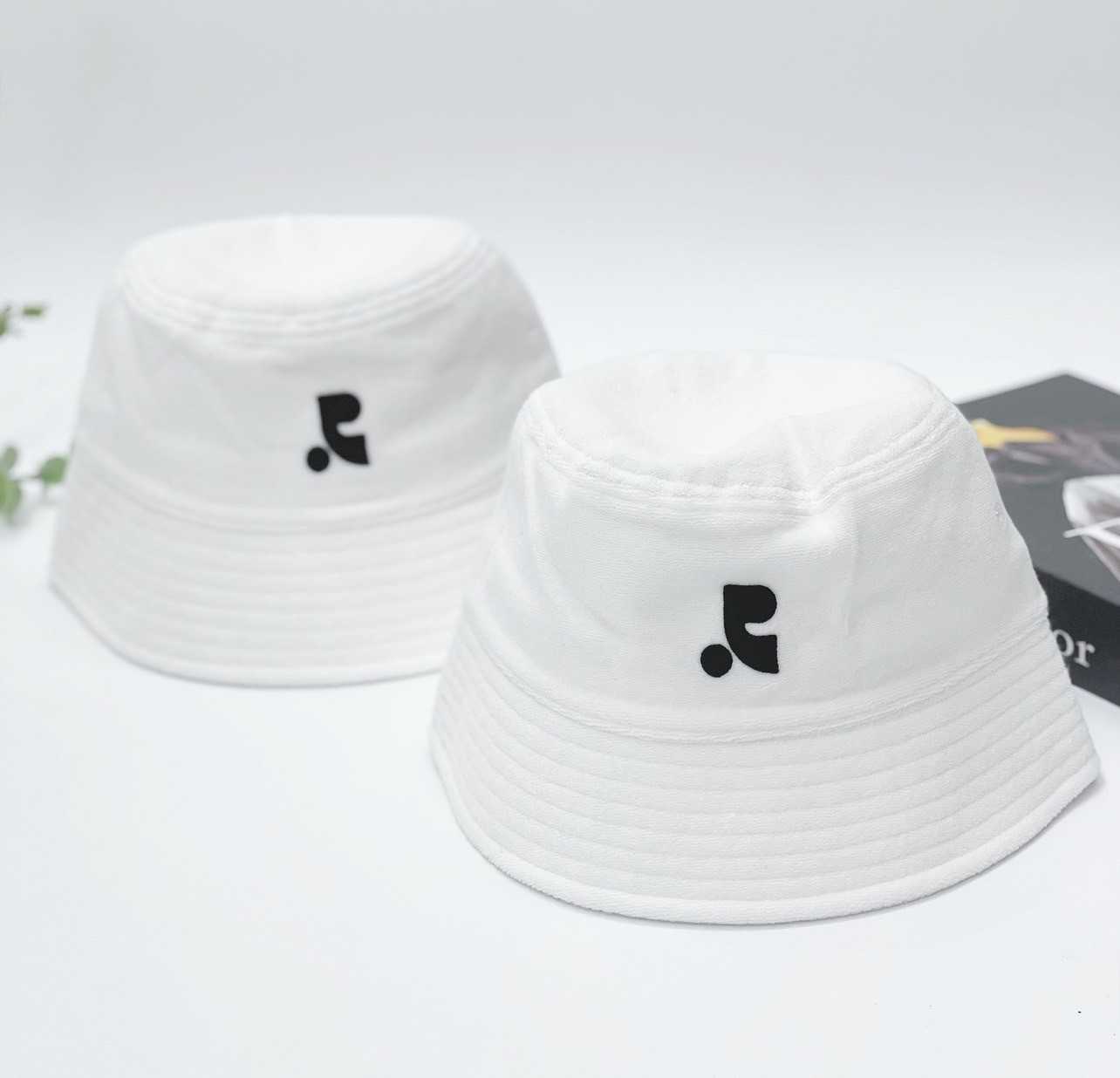 Rest & Recreation Logo Terry Bucket (White)