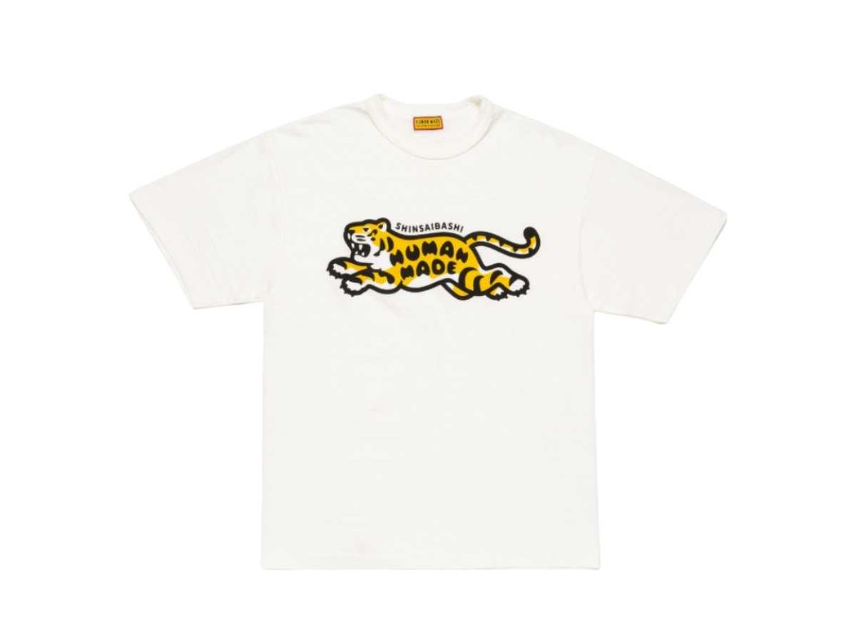 Human Made Shinsaibashi Tiger White Tee