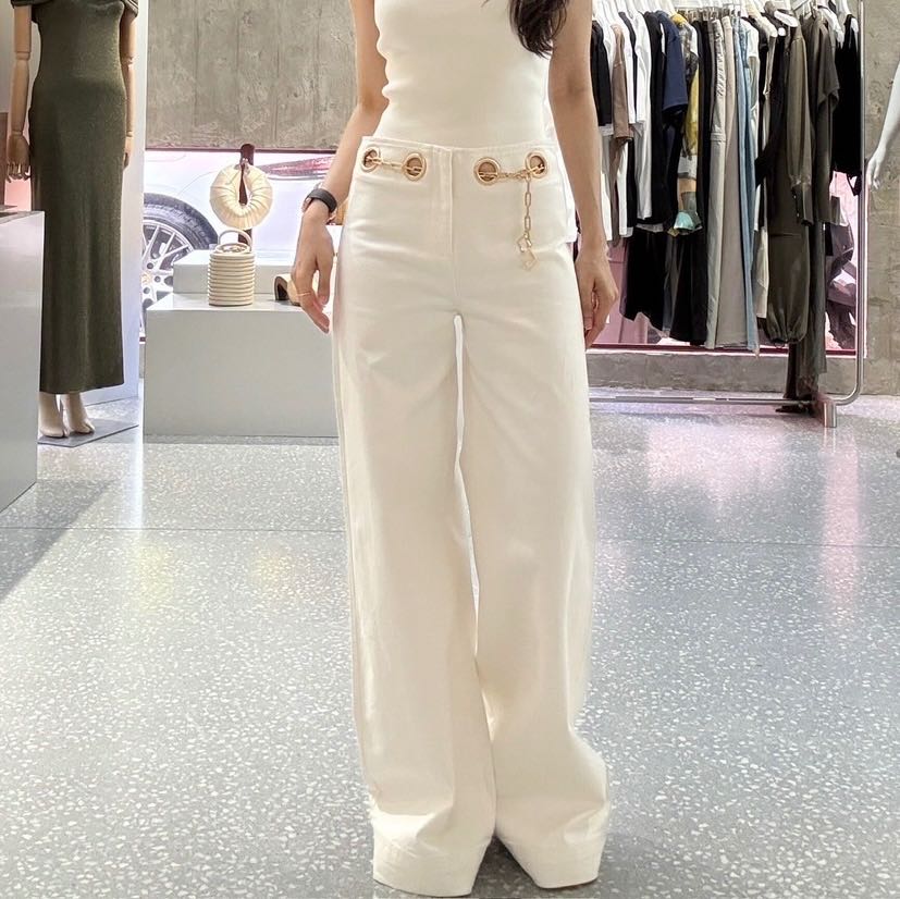 Cult Gaia SYDNEY PANT - OFF WHITE