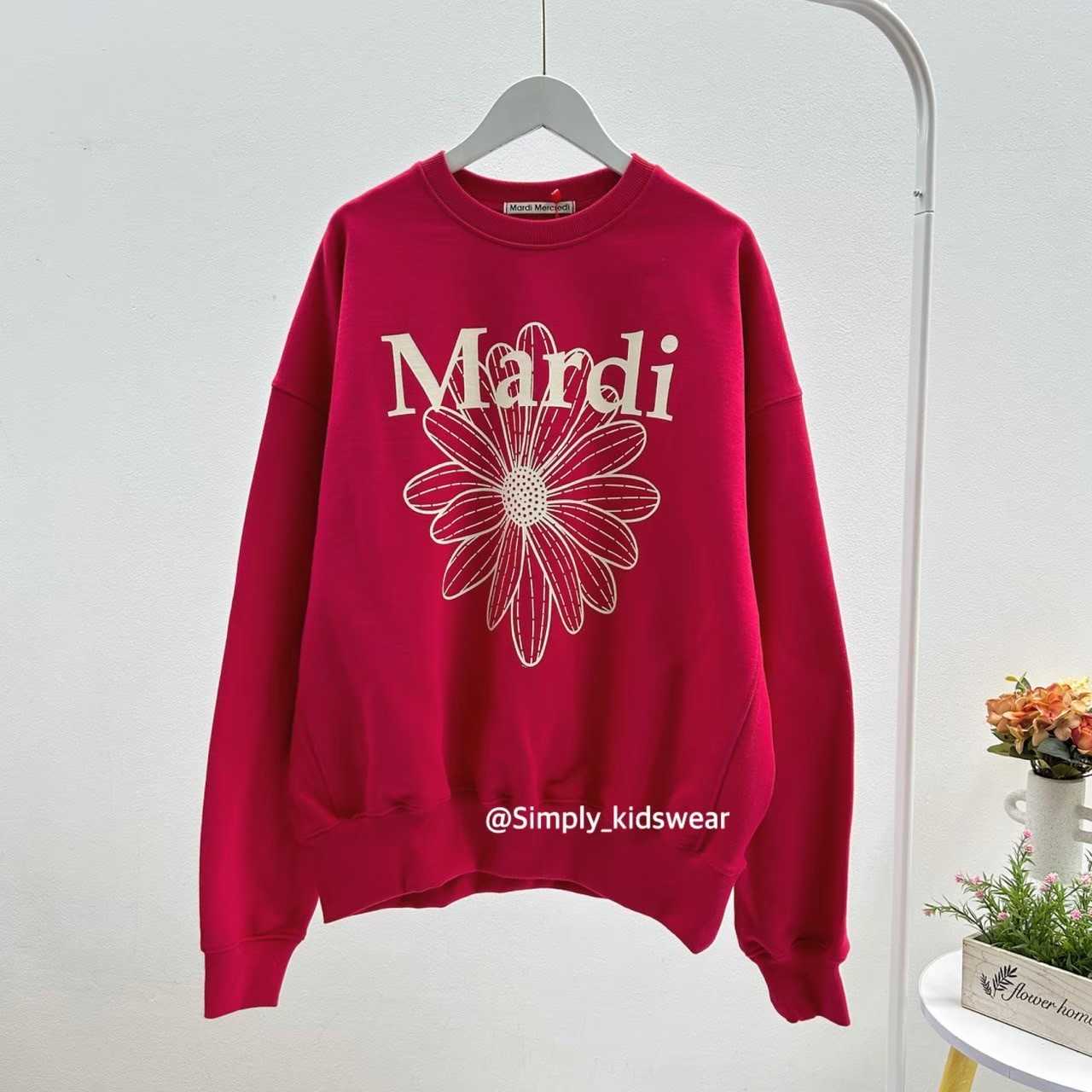 Mardi Flower Sweatshirt (red)