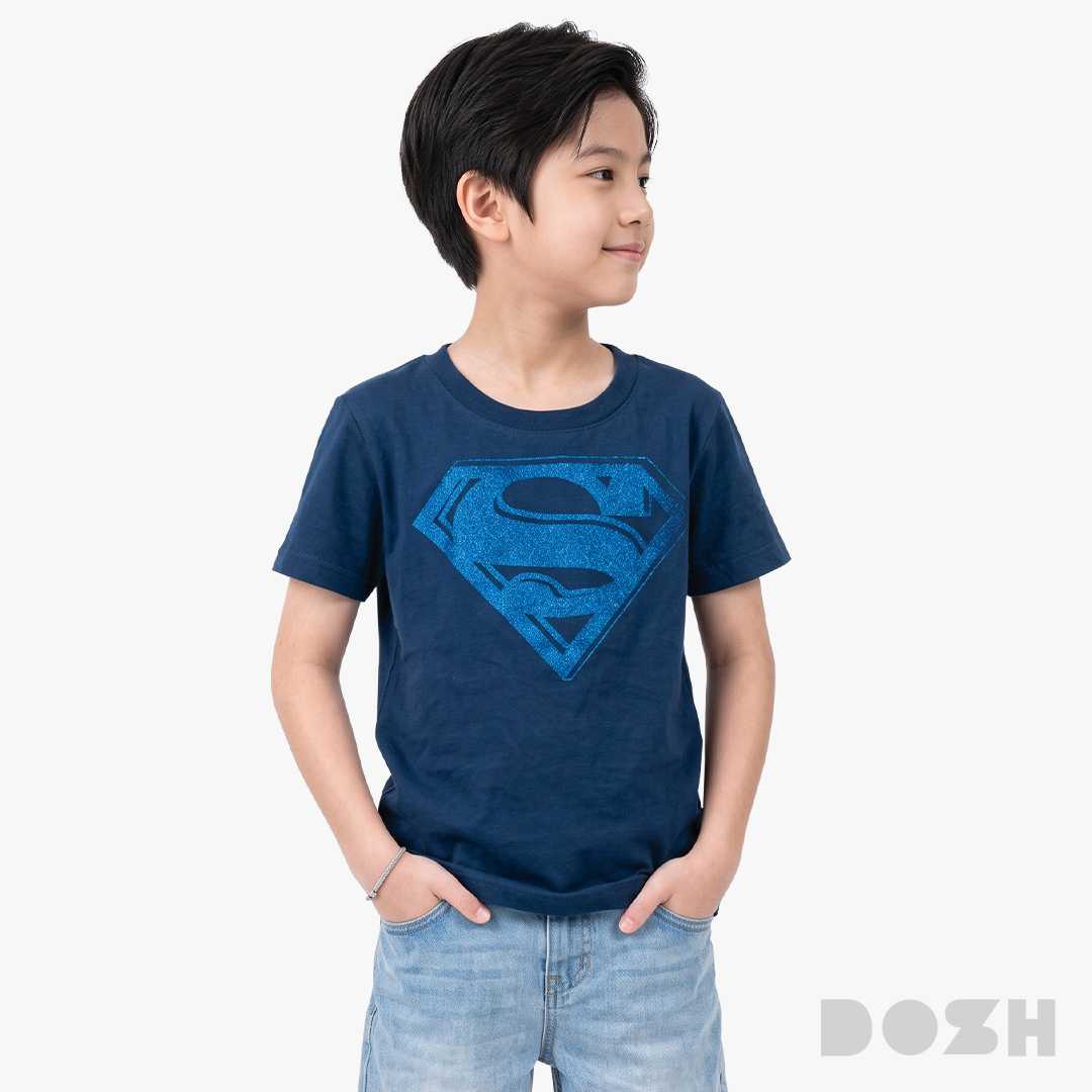 DOSH BOYS T-SHIRTS SUPERMAN เสื้อยืดคอกลม แขนสั้น เด็กผู้ชาย DSBT5131-NV