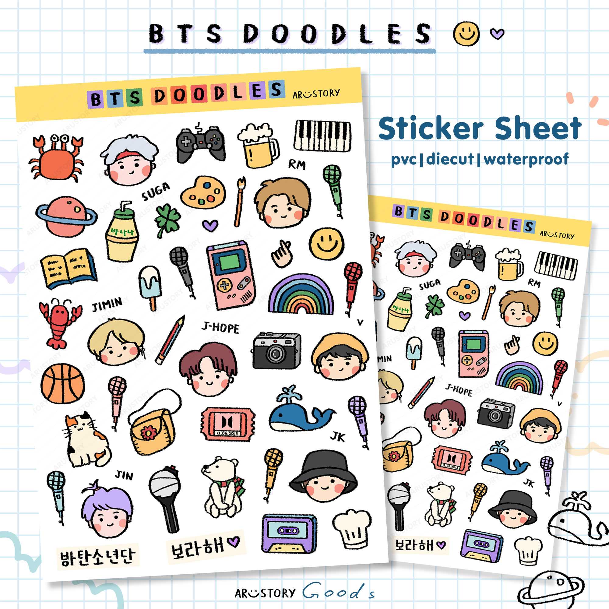 Sticker : BTS Doodles