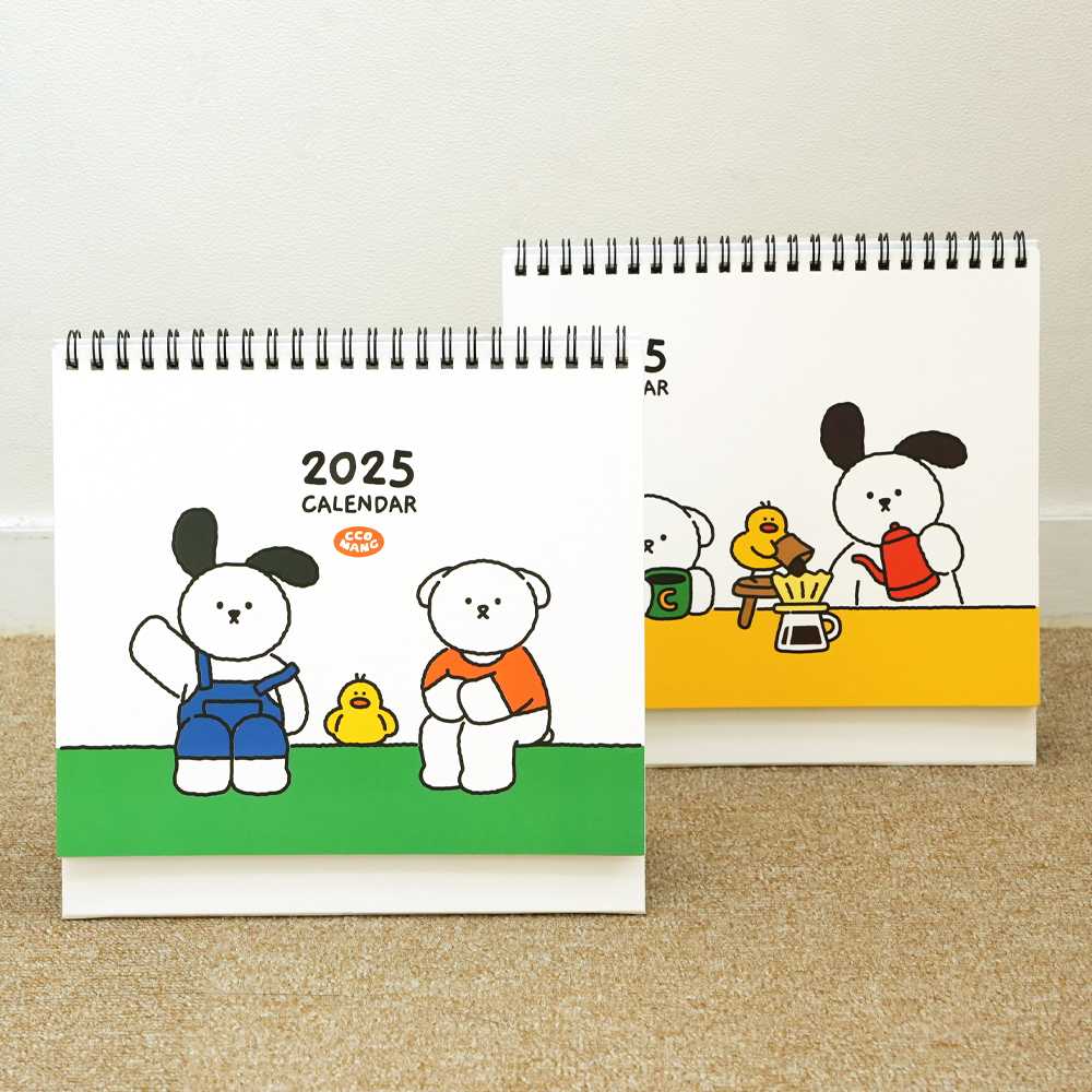 2025 Ccomang Desk Calendar ปฏิทินตั้งโต๊ะลายน่ารักโคมัง