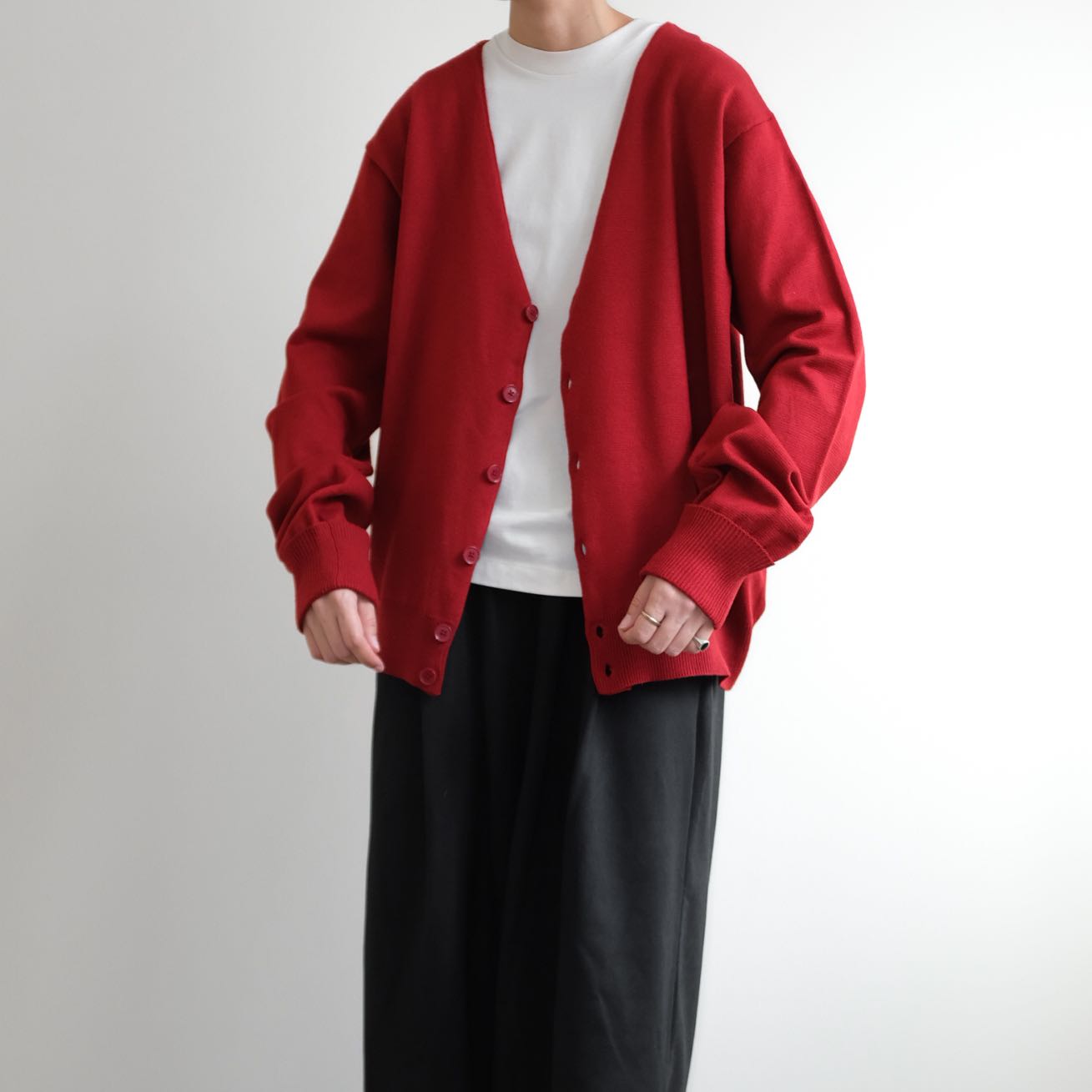 WEGO  Cropped Knits Cotton Oversized Cardigan