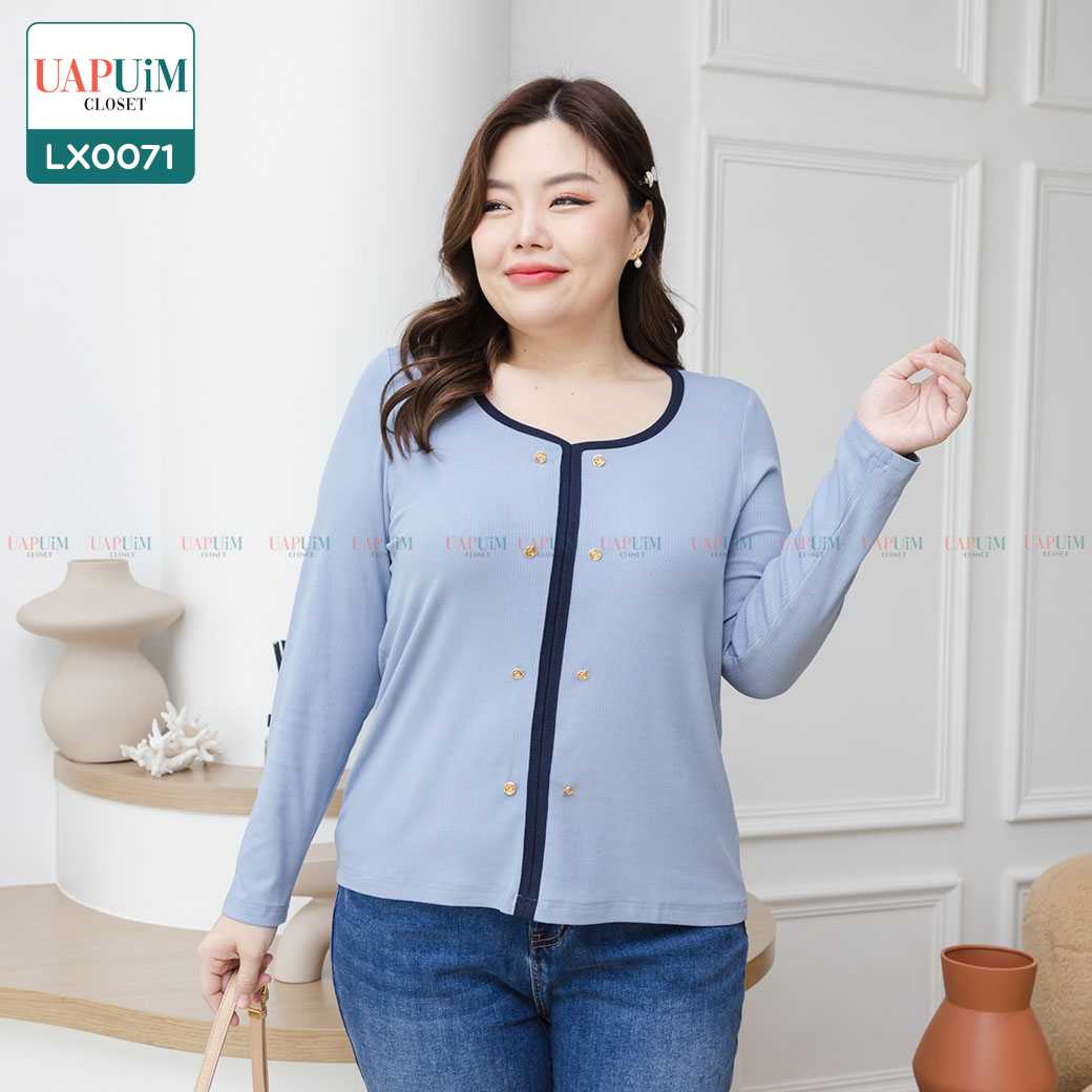 (LX0071) เสื้อแขนยาว สาวอวบ