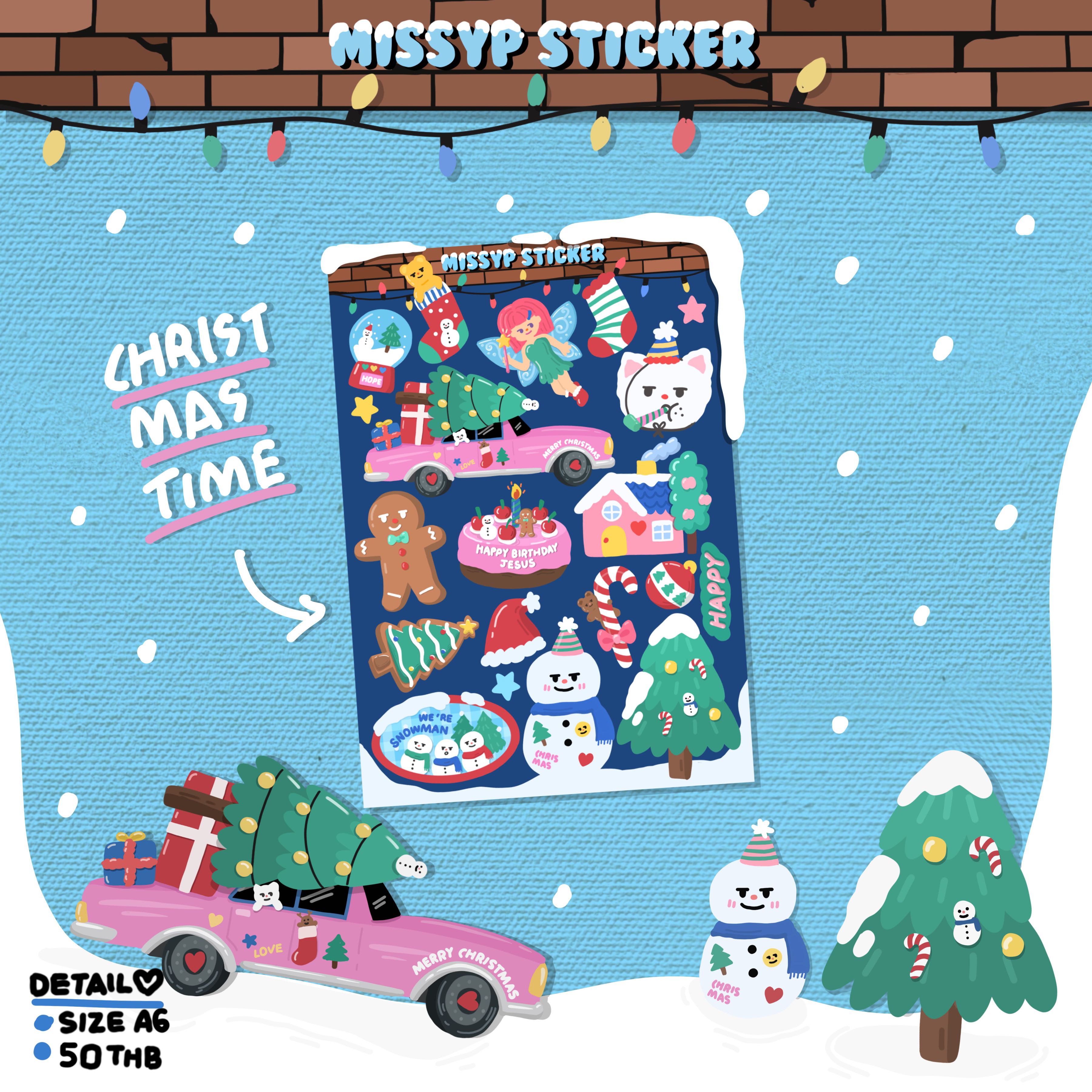 STICKER CHRISTMAS TIME