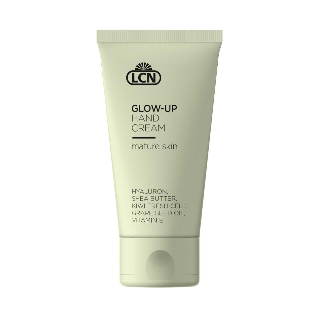 ครีมบำรุงมือสูตร Vegan Friendly สำหรับทุกสภาพผิว LCN Glow-Up Hand Cream 50ml.