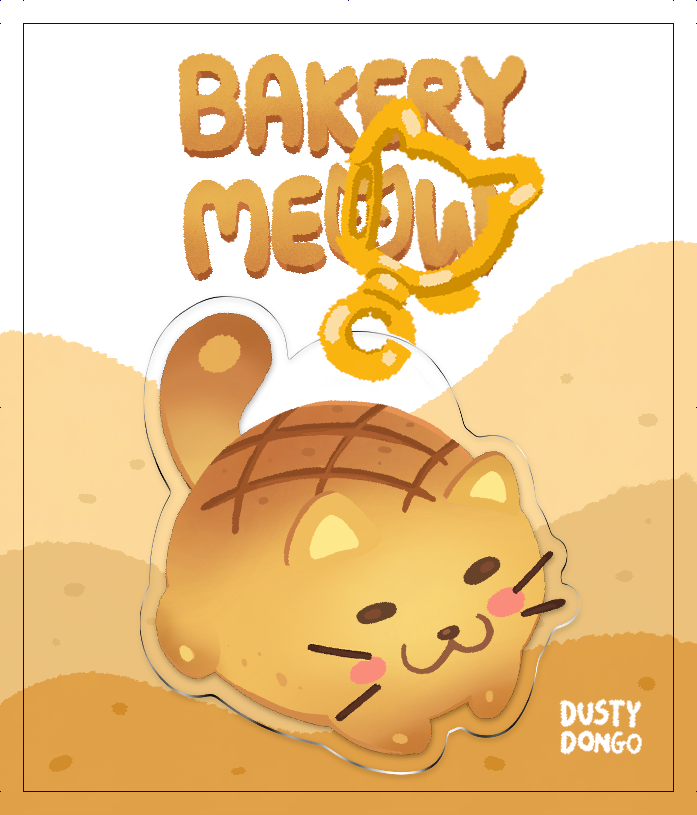 Melon Pan - acrylic keychain