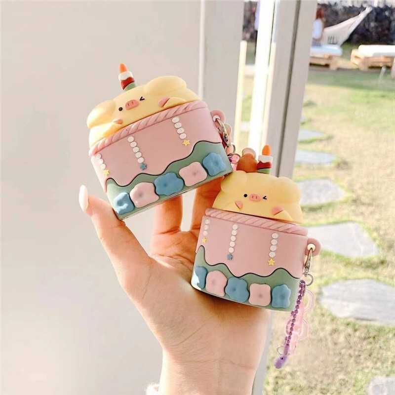 ♥ เคส Airpods : Pig cake เค้กน้องหมู ( พร้อมส่งเฉพาะ รุ่น PRO )