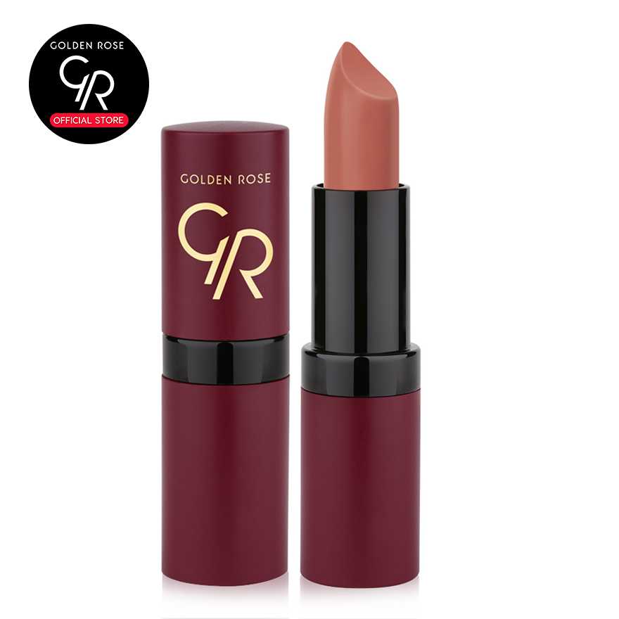 Golden Rose โกลเด้น โรส ลิปสติก เวลเวท แมท Velvet Matte Lipstick 4.2กรัม เบอร์ 27