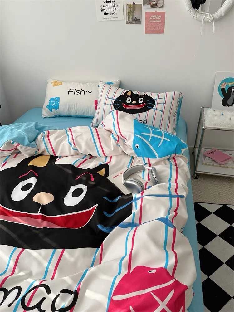 - PREORDER - ชุดผ้าปูที่นอน ลายการ์ตูน ผ้าคอตตอน100% ( มีขนาด 3.5-6 ฟุต )