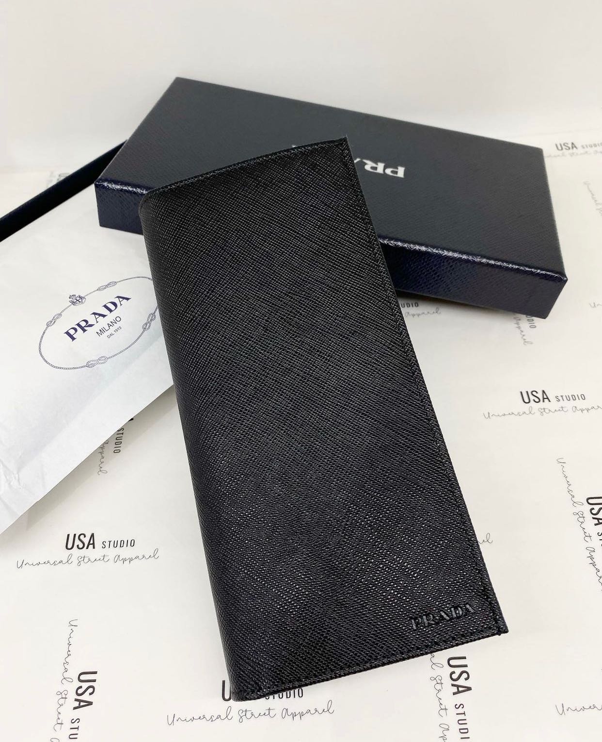 Prada saffiano long wallet