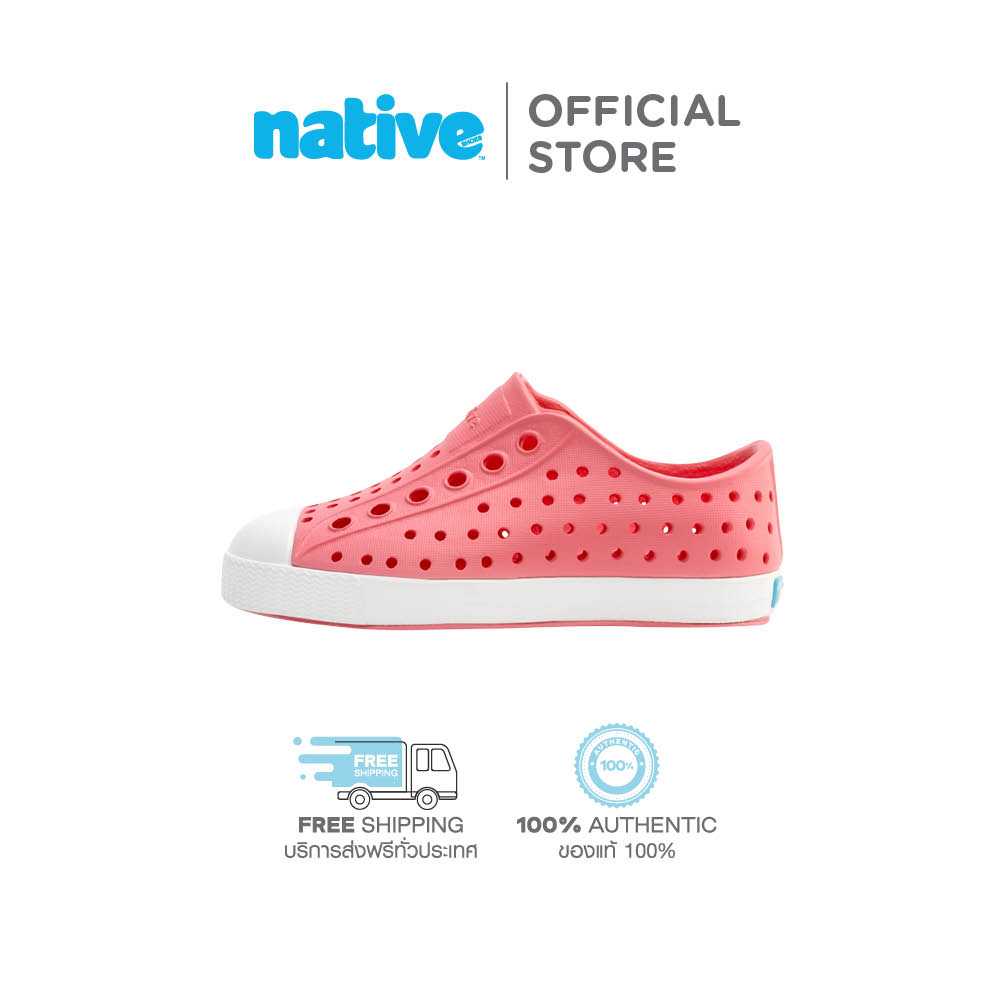 Native รองเท้ากันน้ำเด็กเล็กEVA รุ่น Jefferson Flamingo Pink/Shell White
