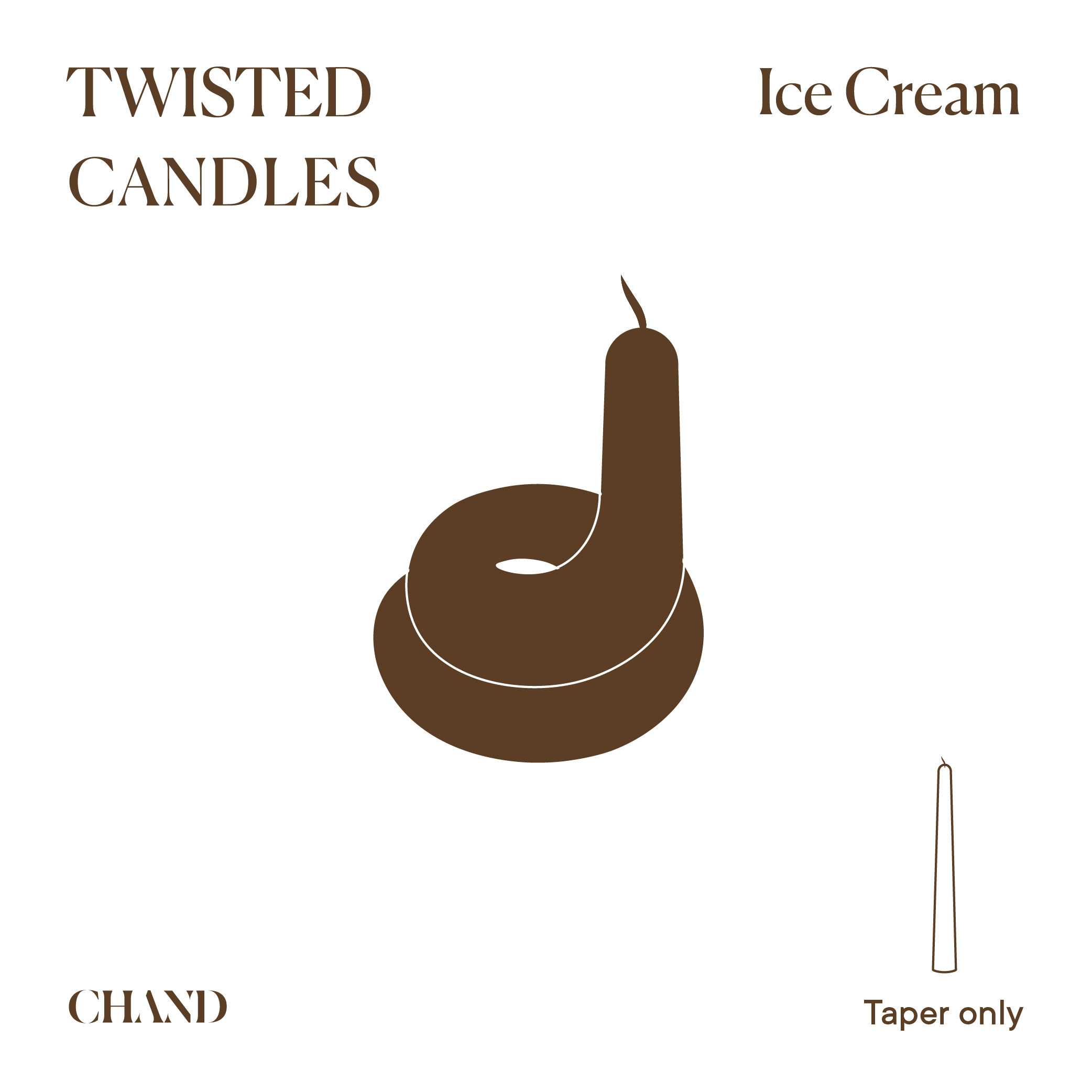 Twisted Candle - Ice Cream