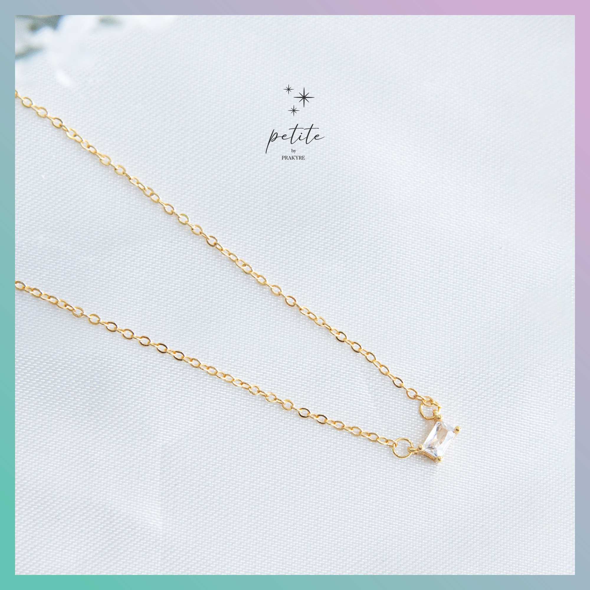Minimal Shine Necklace - สร้อยคอ สไตล์มินิมอล สีทอง