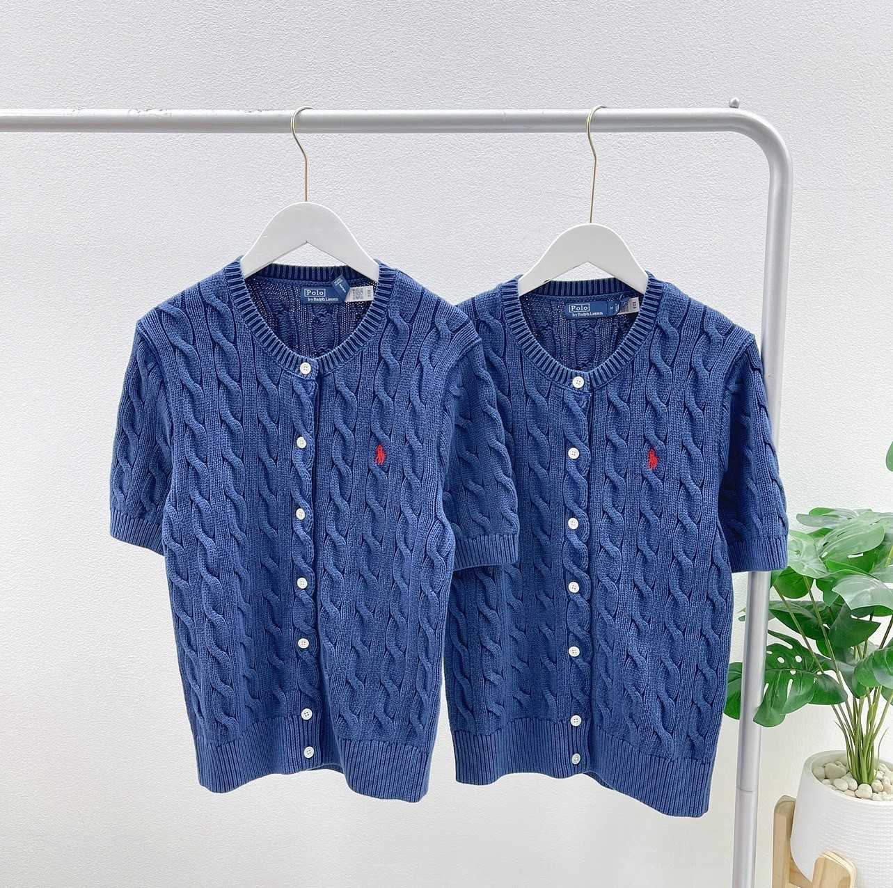 Ralph Lauren Cable Knit short sleeve (Navy)