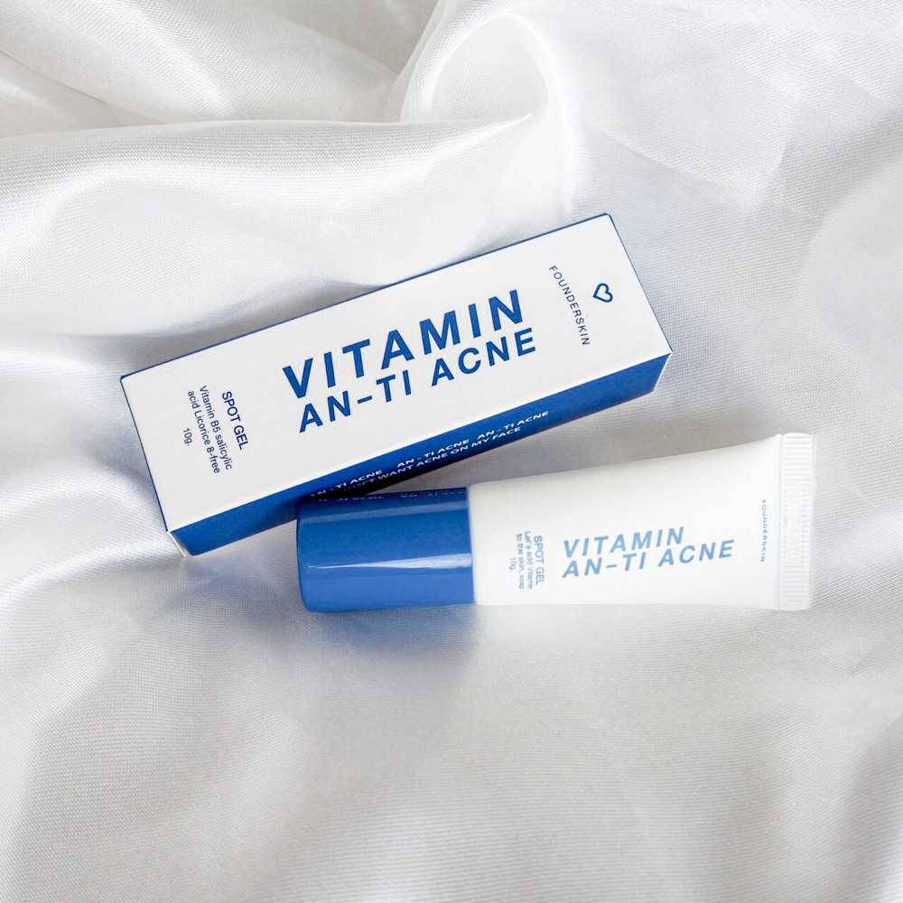 💙เจลละลายสิวฟาวเดอร์ Vitamin anti acne Founderskin 10g.