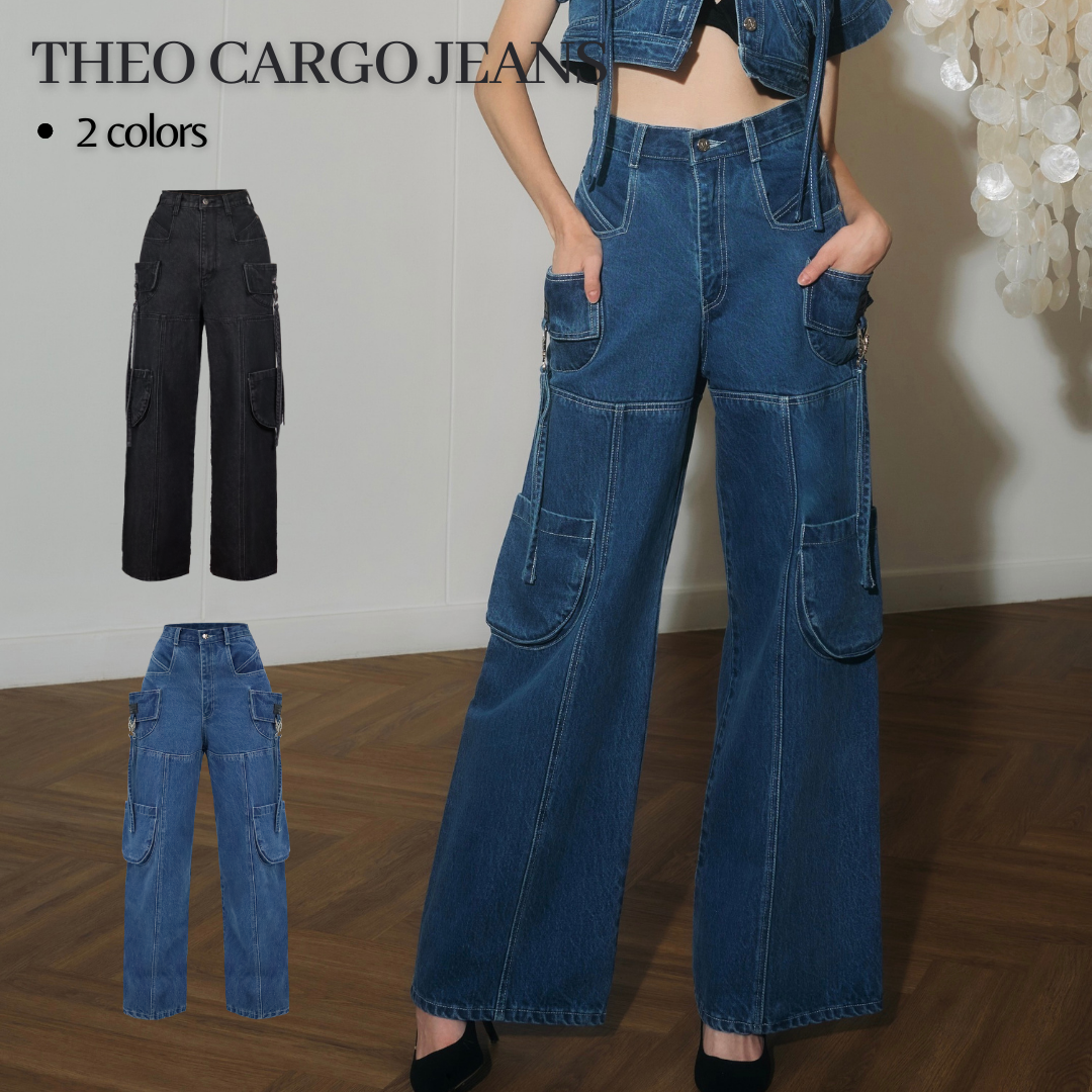 Merge Official - Theo Cargo Jeans (พร้อมส่ง)