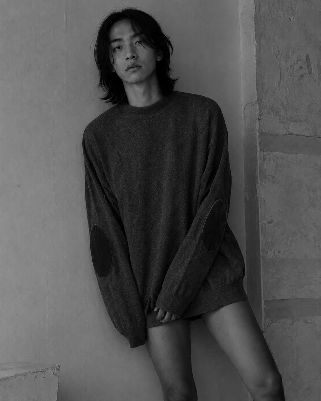 Maison Margiela Elbow Patch Knit  Line 14 — Men's Wardrobe Made in Italy