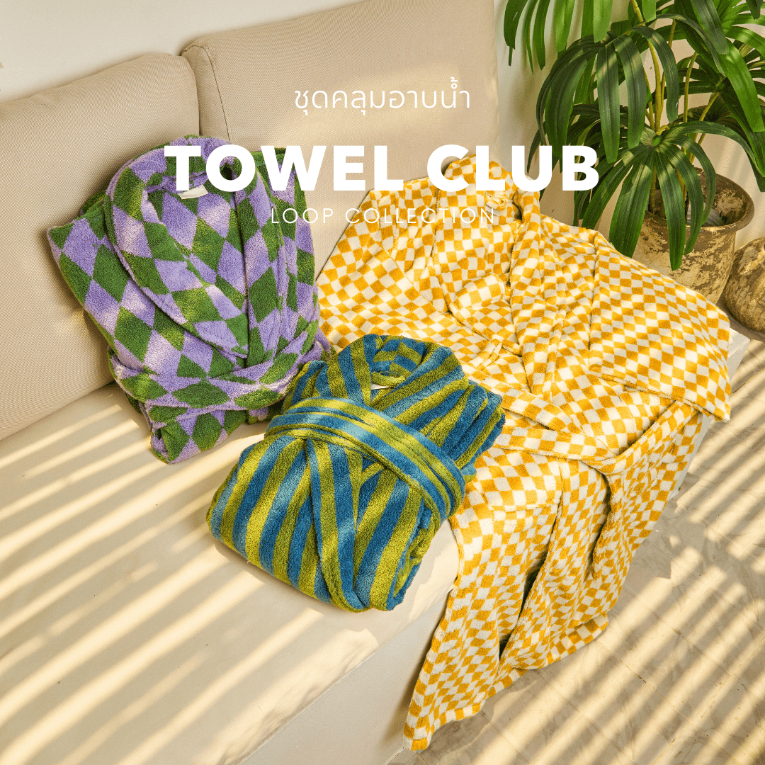 ชุดคลุมอาบน้ำ Towel Club - Loop Edition Bathrobe