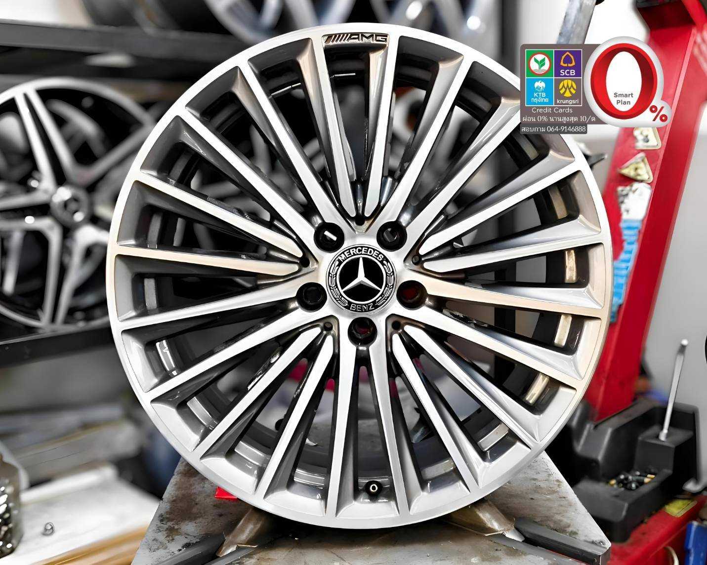 ขายล้อ Mercedes Benz แท้ C Class w206 ขอบ 19 5 รู 112 หน้ากว้าง 7.5 J ET40 หลังกว้าง.    2513369