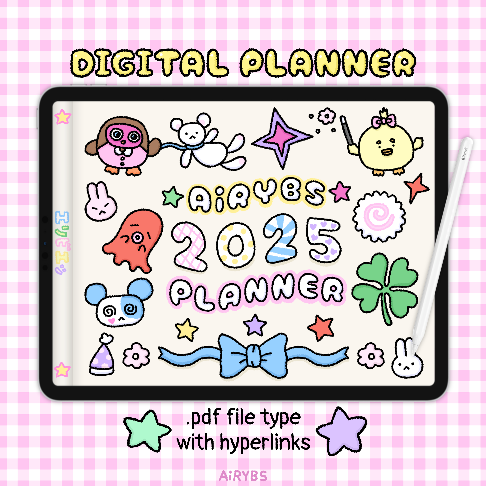 2025 Digital Planner (hyperlinks) 🍵🍡