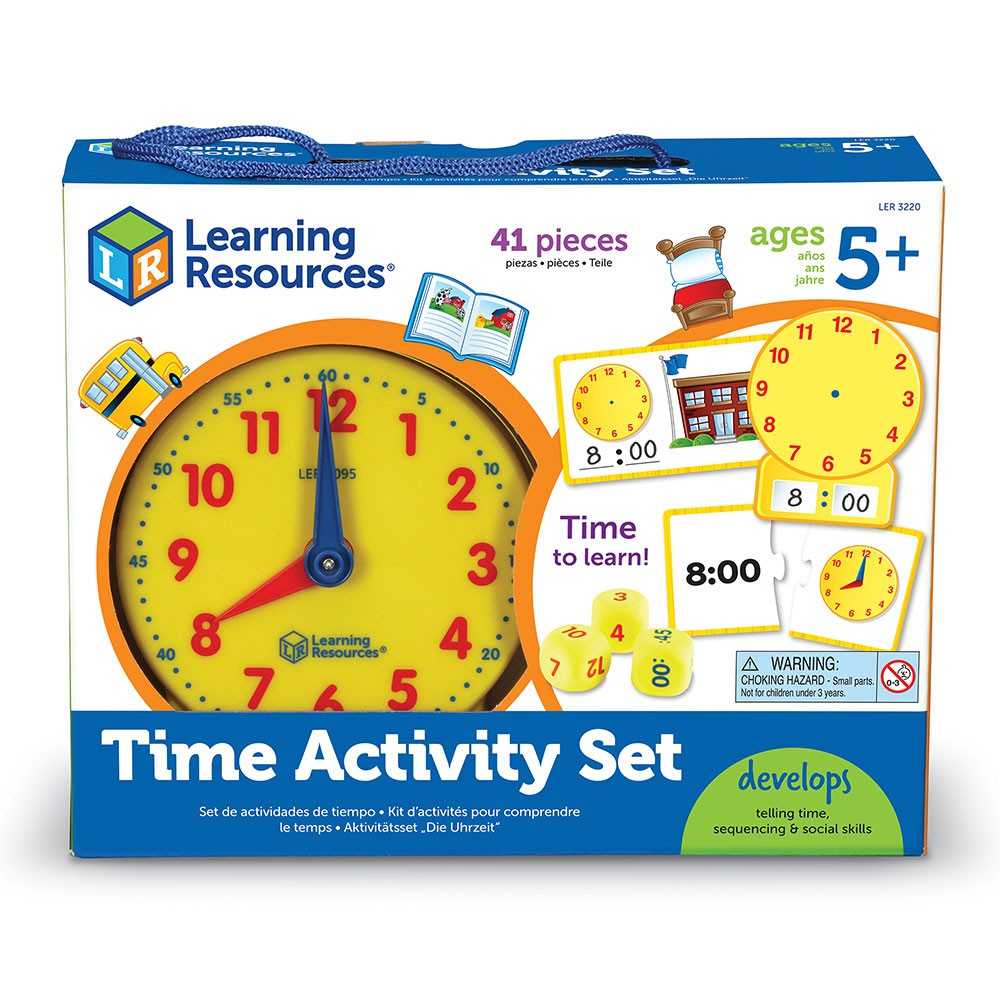 Learning Resources, Time Activity Set ชุดกิจกรรมเรียนรู้เวลา ของเล่นเด็ก 5 ปี+