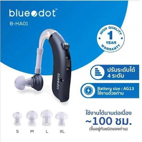 ⭐️เสียงดังฟังชัด⭐️Hospro เครื่องช่วยฟัง แบบคล้องหู รุ่น HA01 รับประกัน 1 ปี Hearing Aid