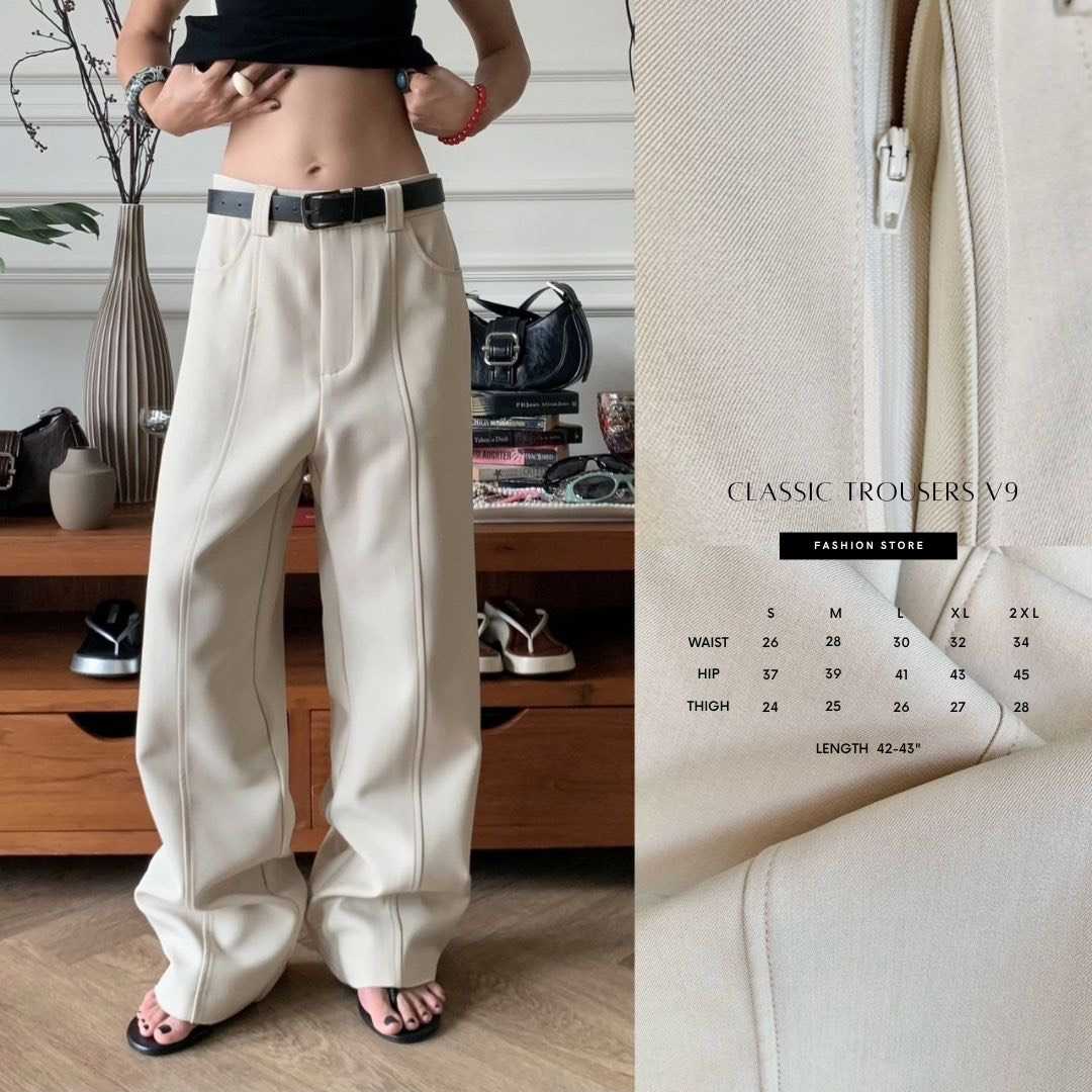 Classic trousers -V9 พร้อมส่ง