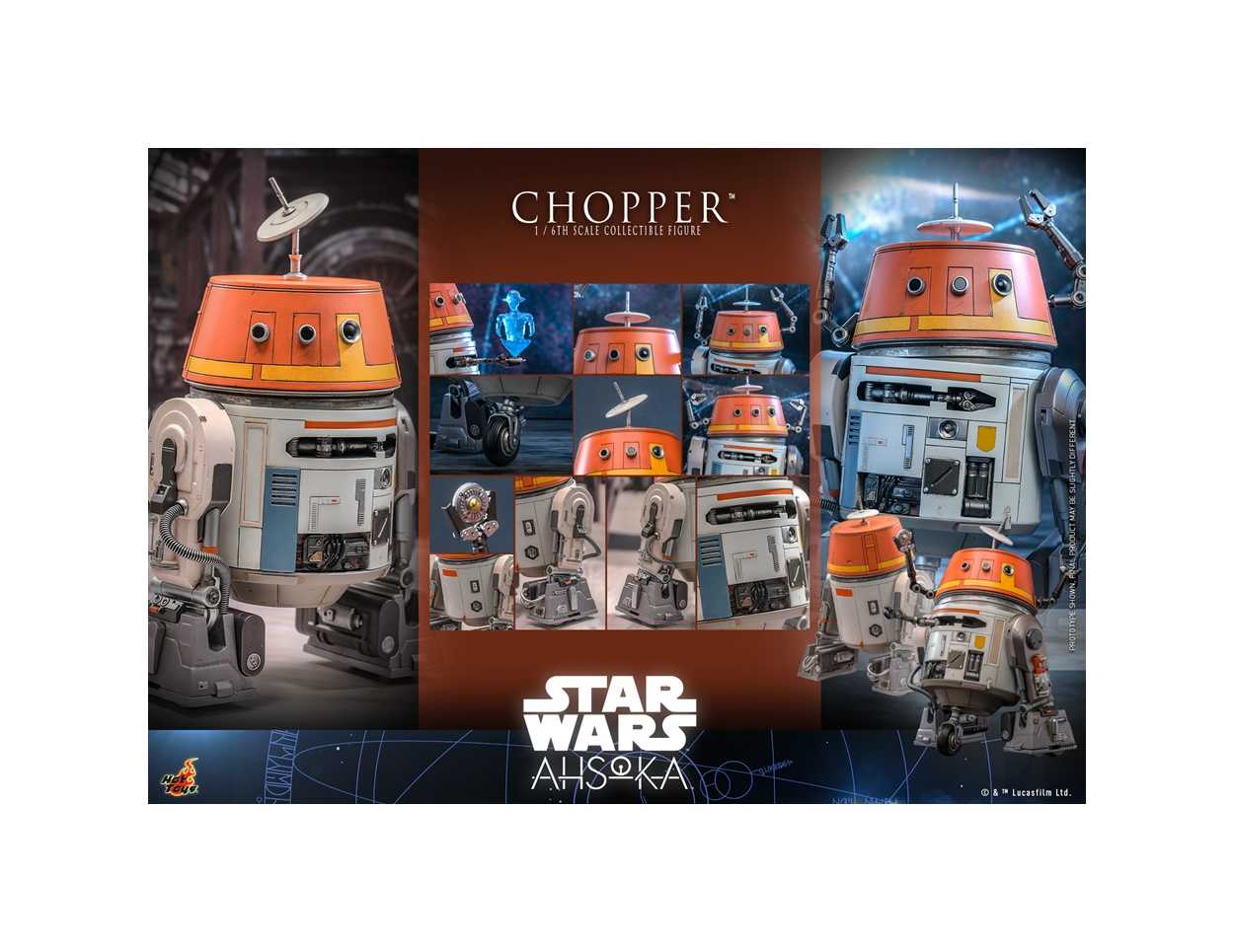 Hot Toys TMS112 1/6 Star Wars: Ahsoka  - Chopper (TC) สินค้าใหม่