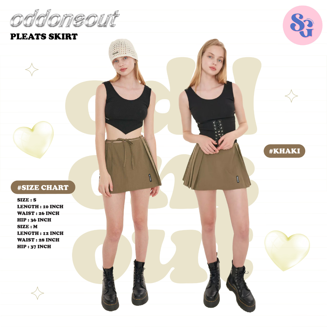 ODDONEOUT - Pleats Skirt