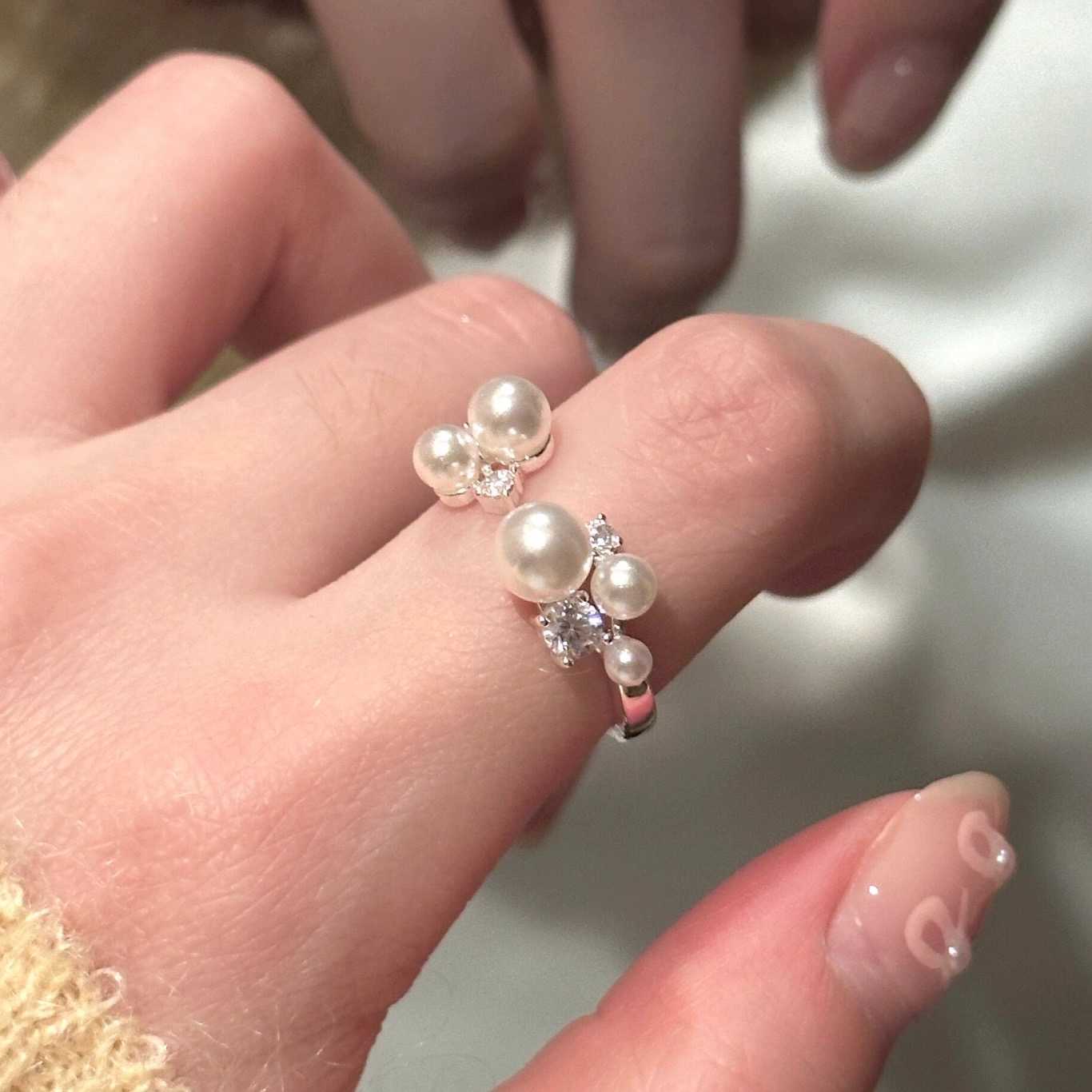 [พร้อมส่ง] 💍 แหวนประดับมุก สวยแพงมาก | QF012