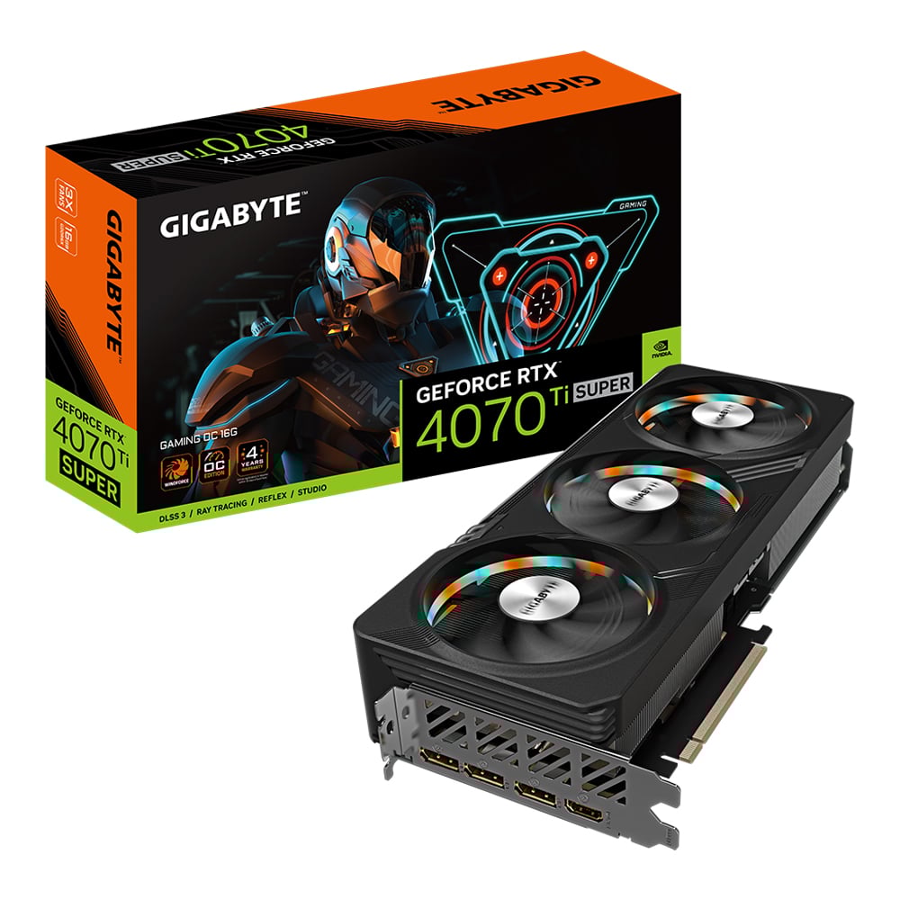 GIGABYTE GEFORCE RTX 4070 TI SUPER GAMING OC 16G - 16GB GDDR6X (GV-N407TSGAMING OC-16GD)
