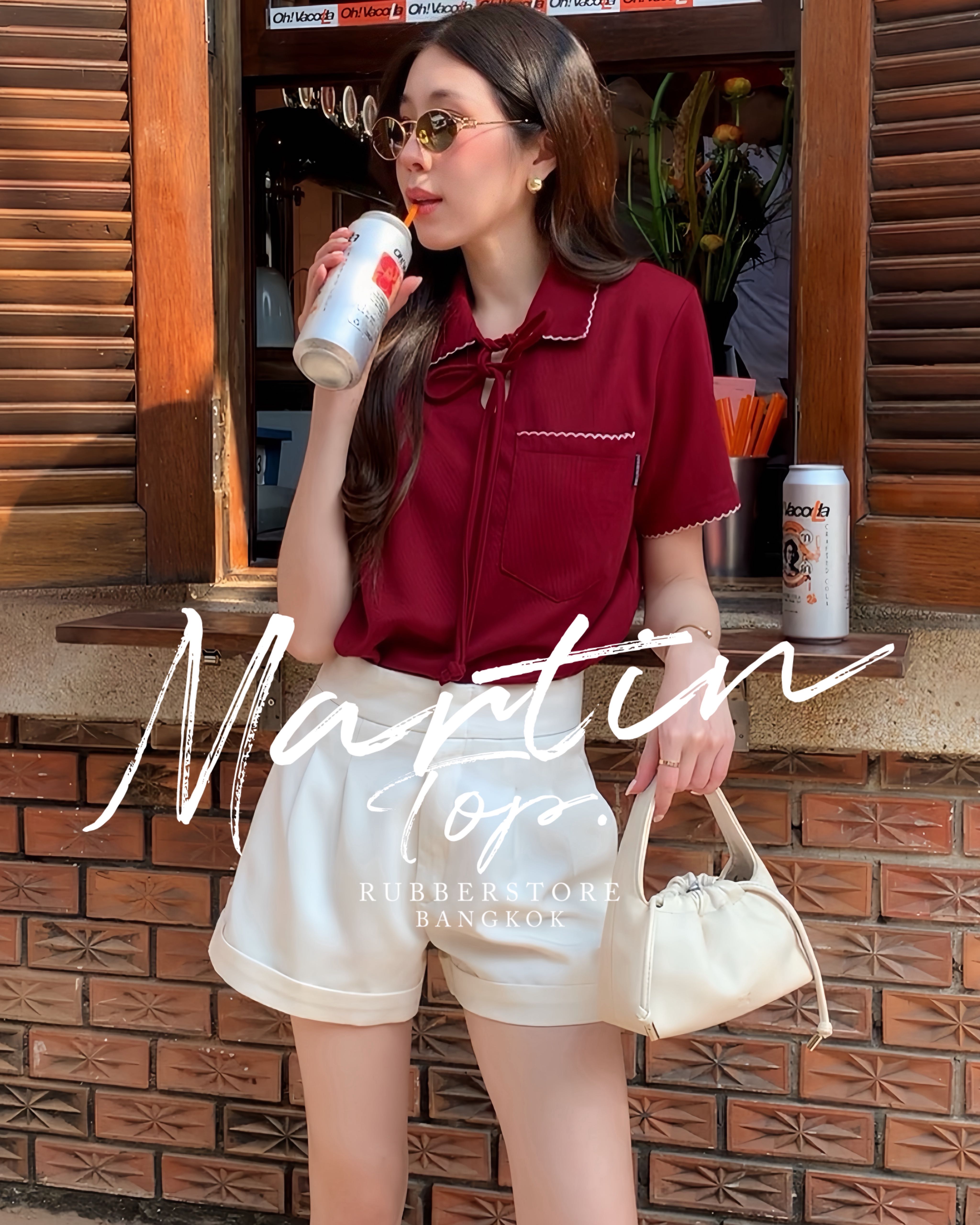 Rubberstore - Martin top เสื้อคอปกแขนสั้น