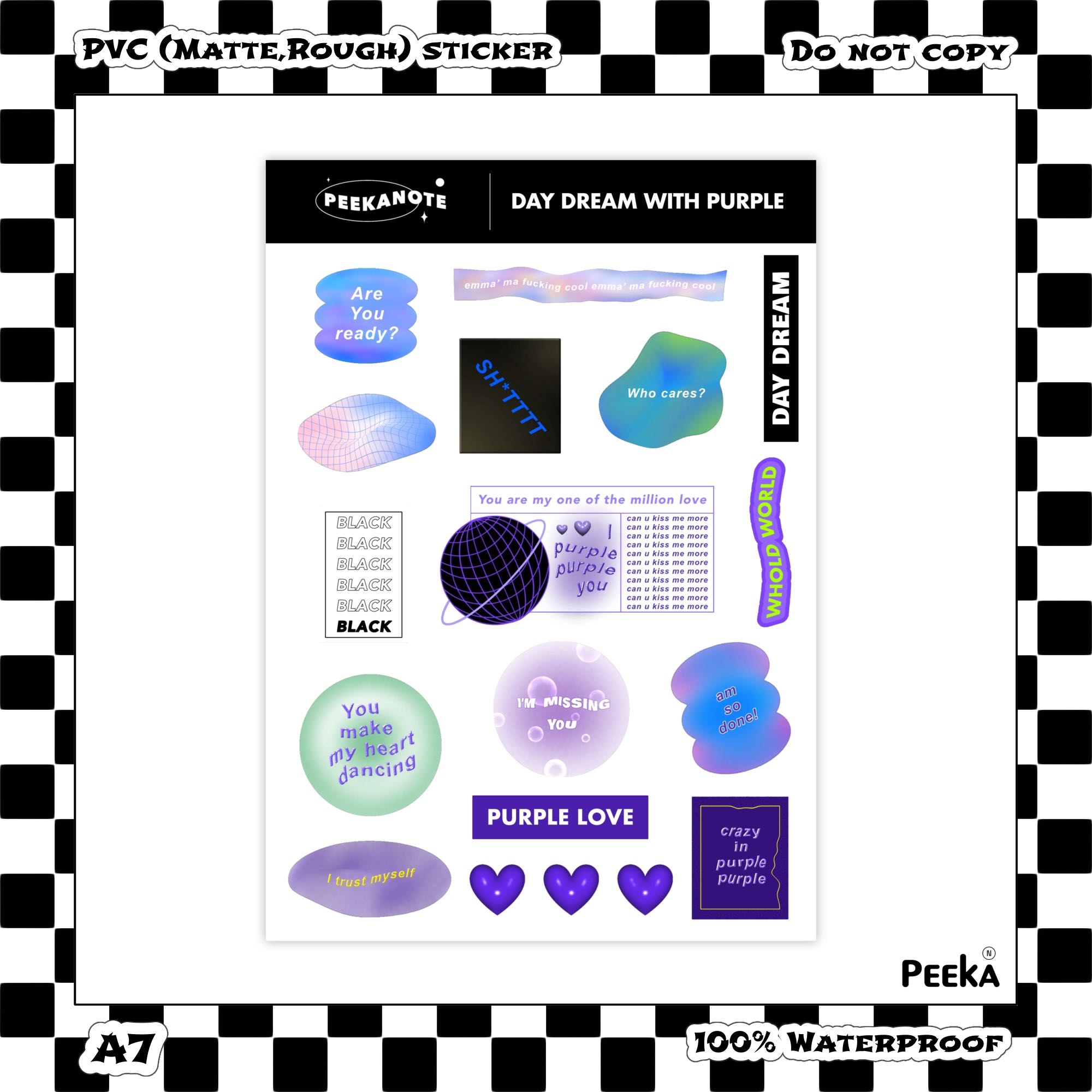 “Daydream with Purple” 2nd Sticker Collection 