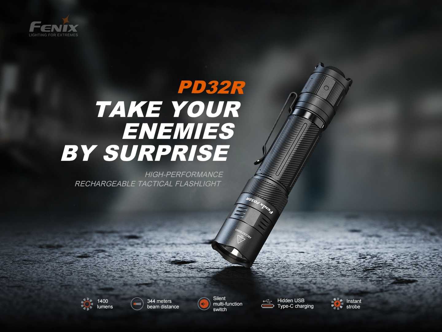 ไฟฉายFENIX PD32R  แท้ ประกันศูนย์ไทย 3 ปี