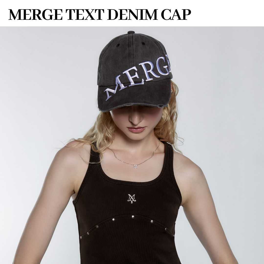 Merge Official - Merge Text Denim Cap (พร้อมส่ง)