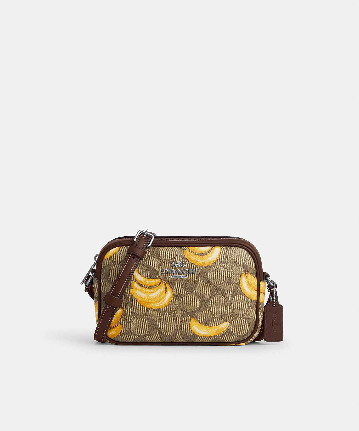 COACH MINI JAMIE CAMERA BAG IN SIGNATURE CANVAS WITH BANANA PRINT CR175 SVNM9