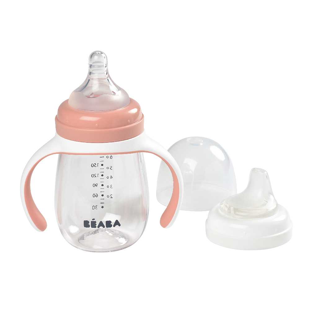 กระติกน้ำหัดดื่ม 2 in 1 Learning Cup 210 ml - Vintage Pink