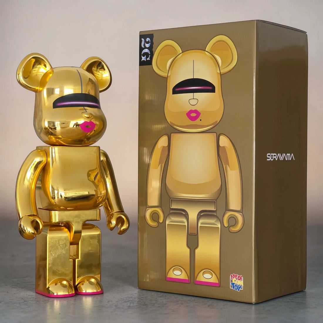 Be@rbrick Sorayama 2g Gold 1000%