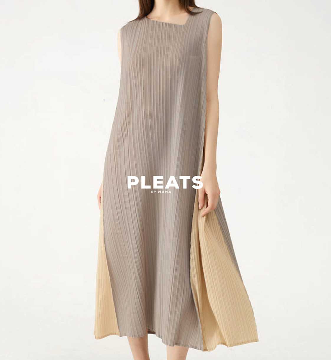 PLEATS DRESS - D086