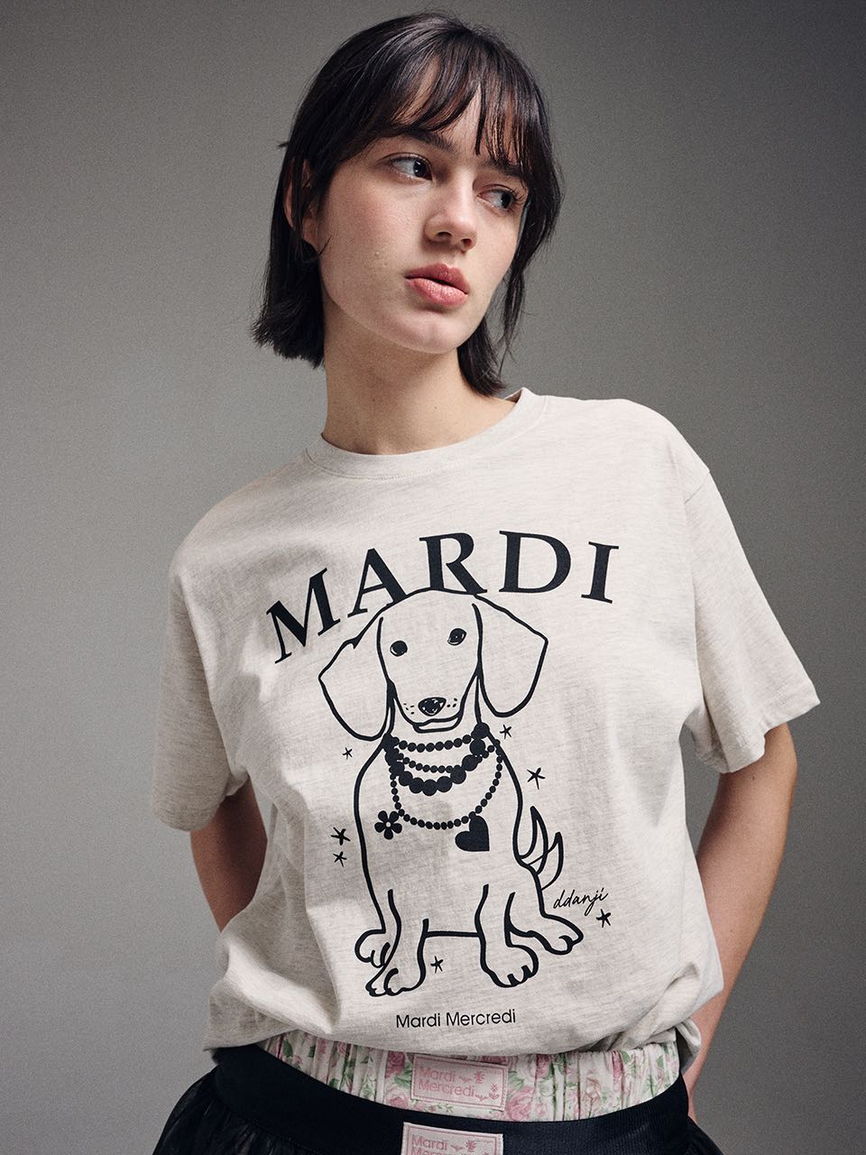 Mardi T-shirt ddanji necklace (พร้อมส่ง)