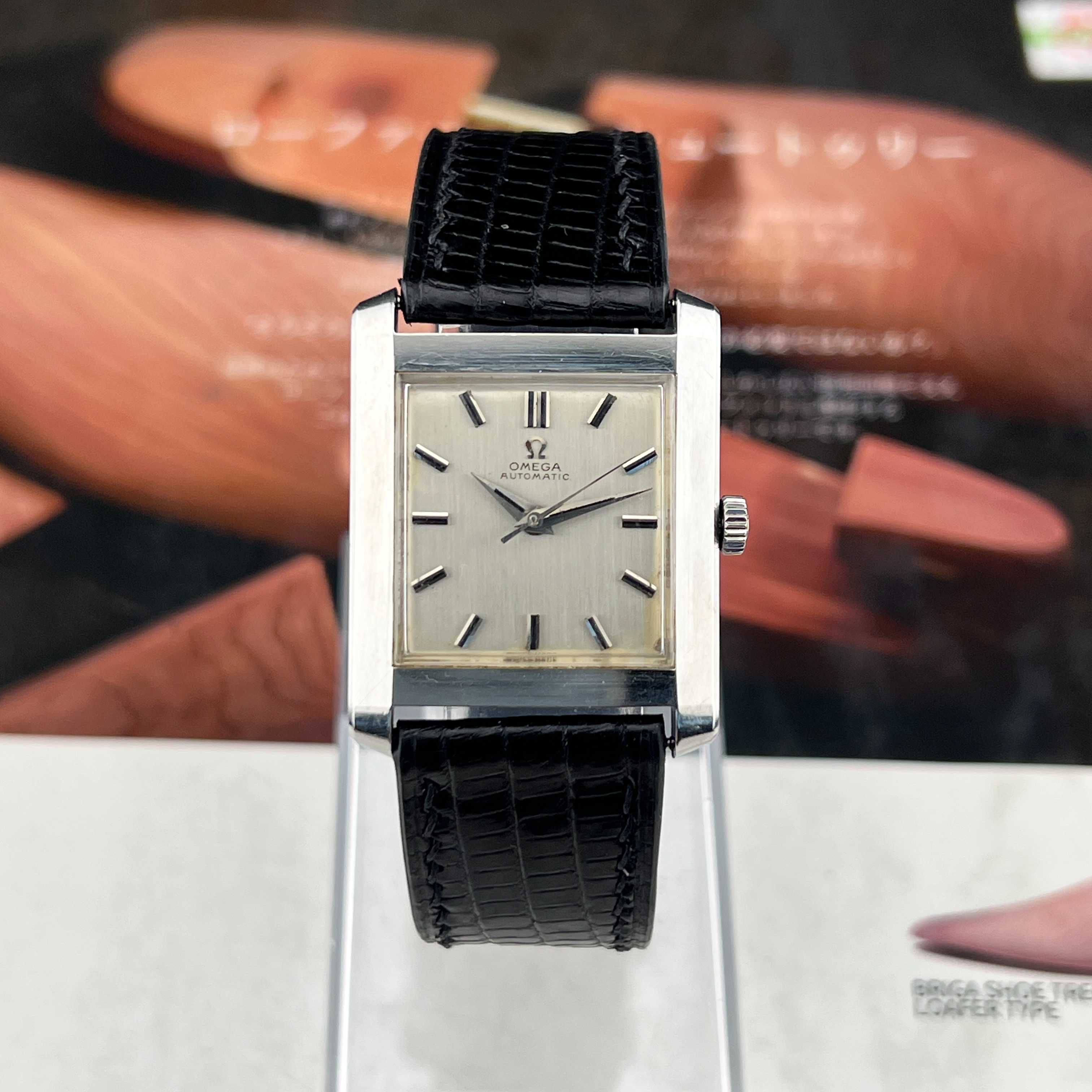Vintage Omega Tank Jumbo Automatic 24Jewels Silver Dial Ref.3999-SC-61 Cal.571 Swiss Made 1961