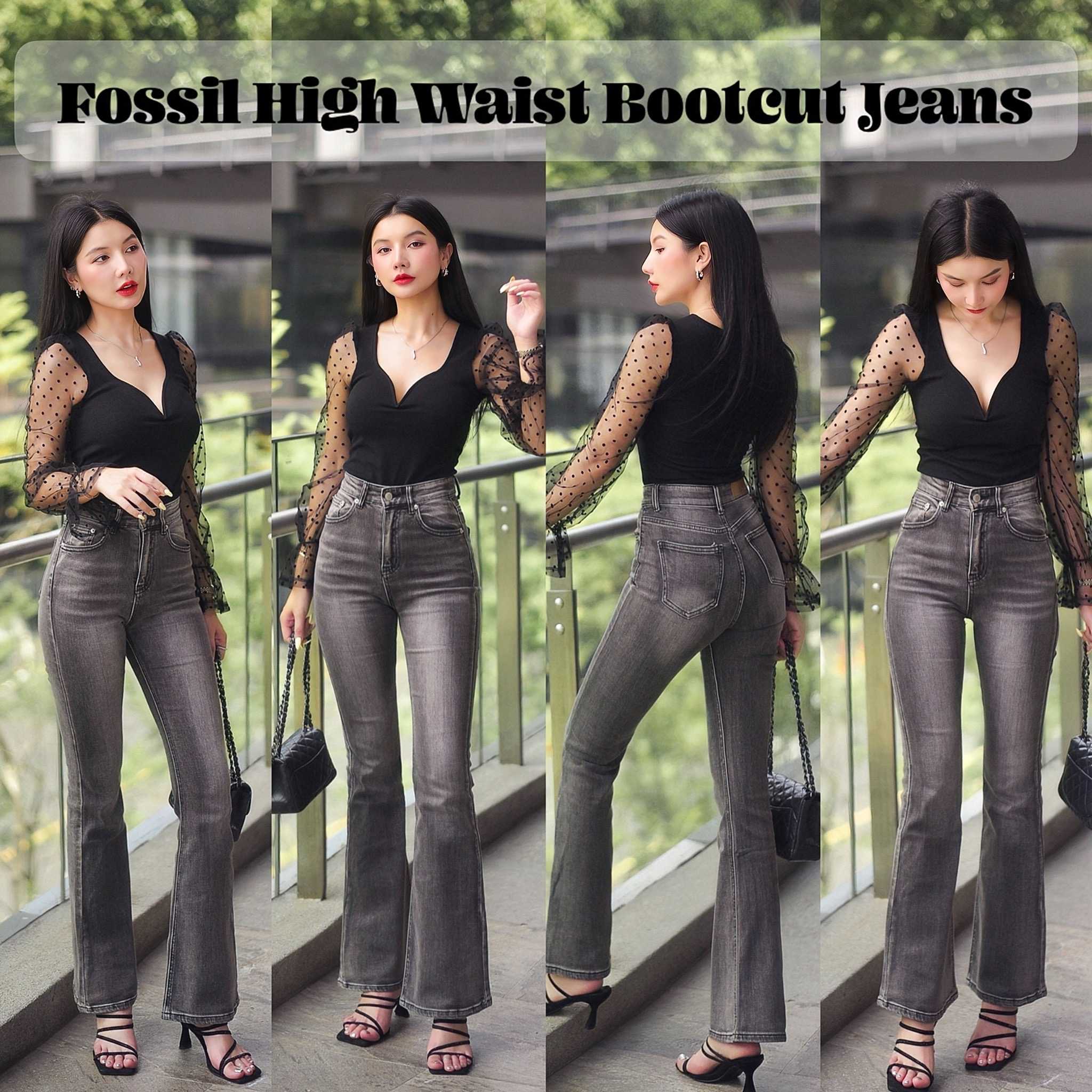 TLP0491 Fossil High Waist Bootcut Jeans