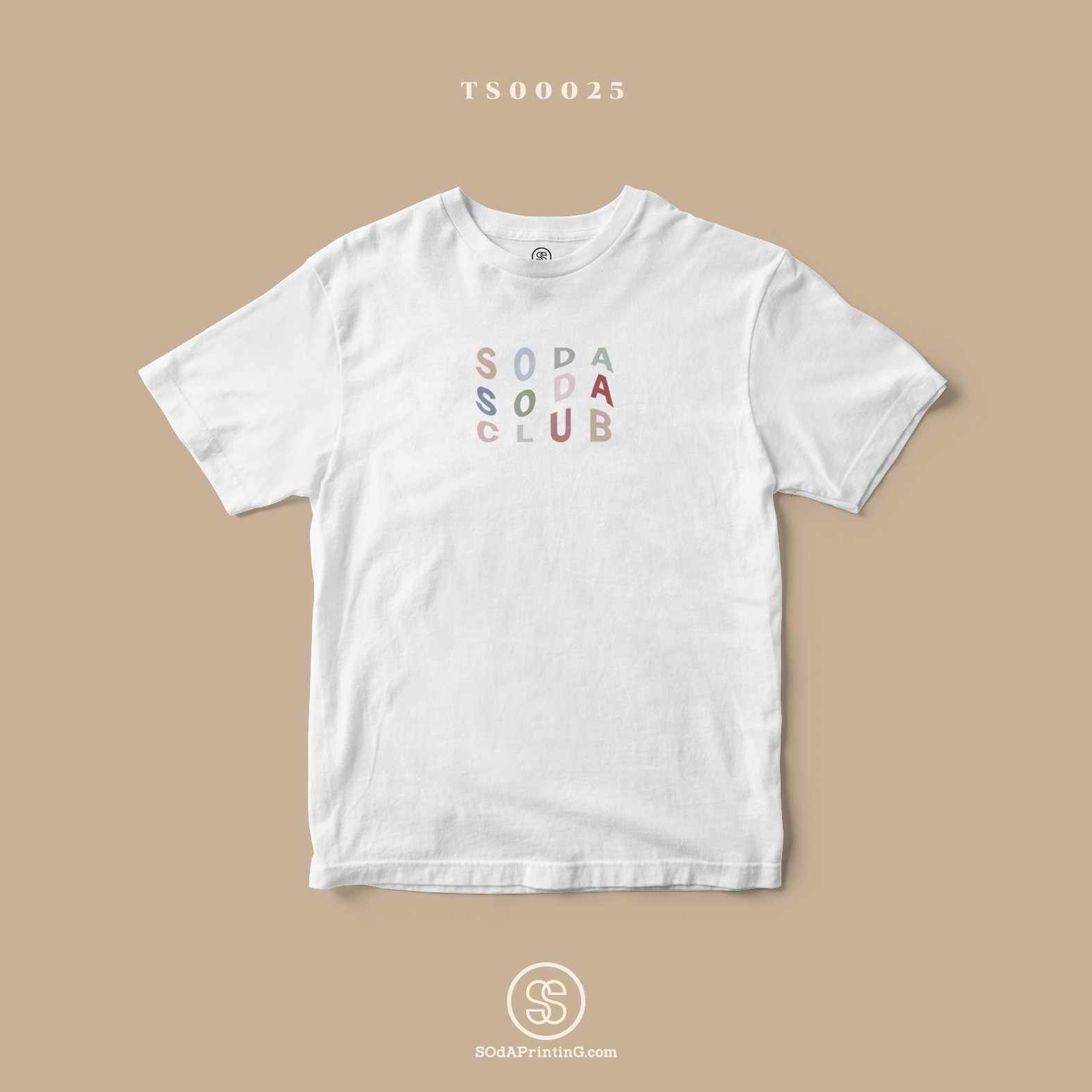 เสื้อ  SODA CLUB สีขาว  #Caption #SOdAtee TSA00025