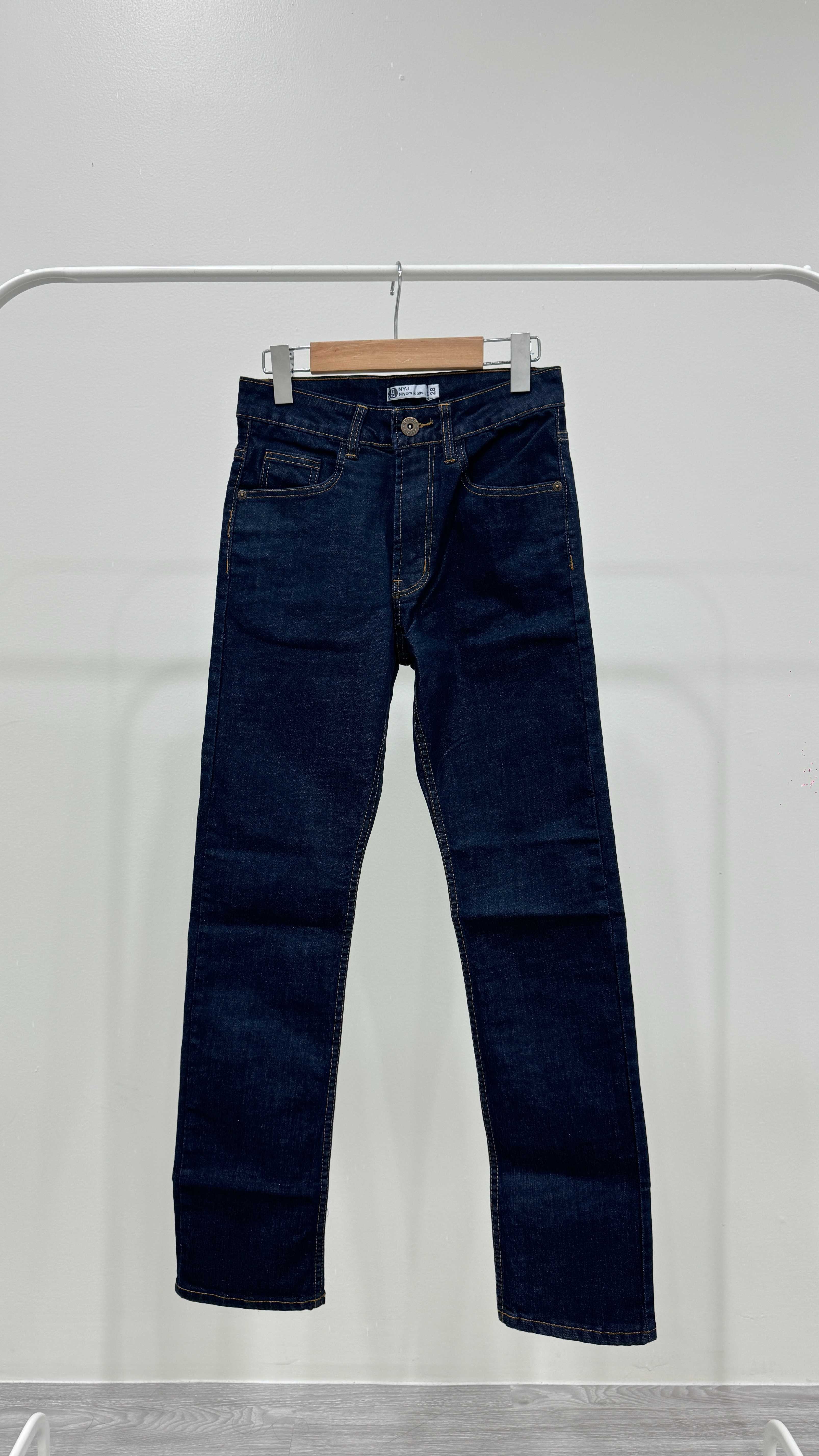 Niyom Jeans collection Aloha : รุ่น M374 กระบอกเล็ก สียีนส์เข้ม