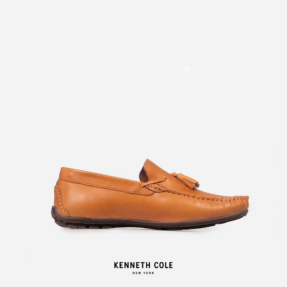 KENNETH COLE รองเท้าลำลองผู้ชาย รุ่น DILAN DRIVER KNOT TAN สีน้ำตาลแทน ( CAS - RS64033LE-234 )
